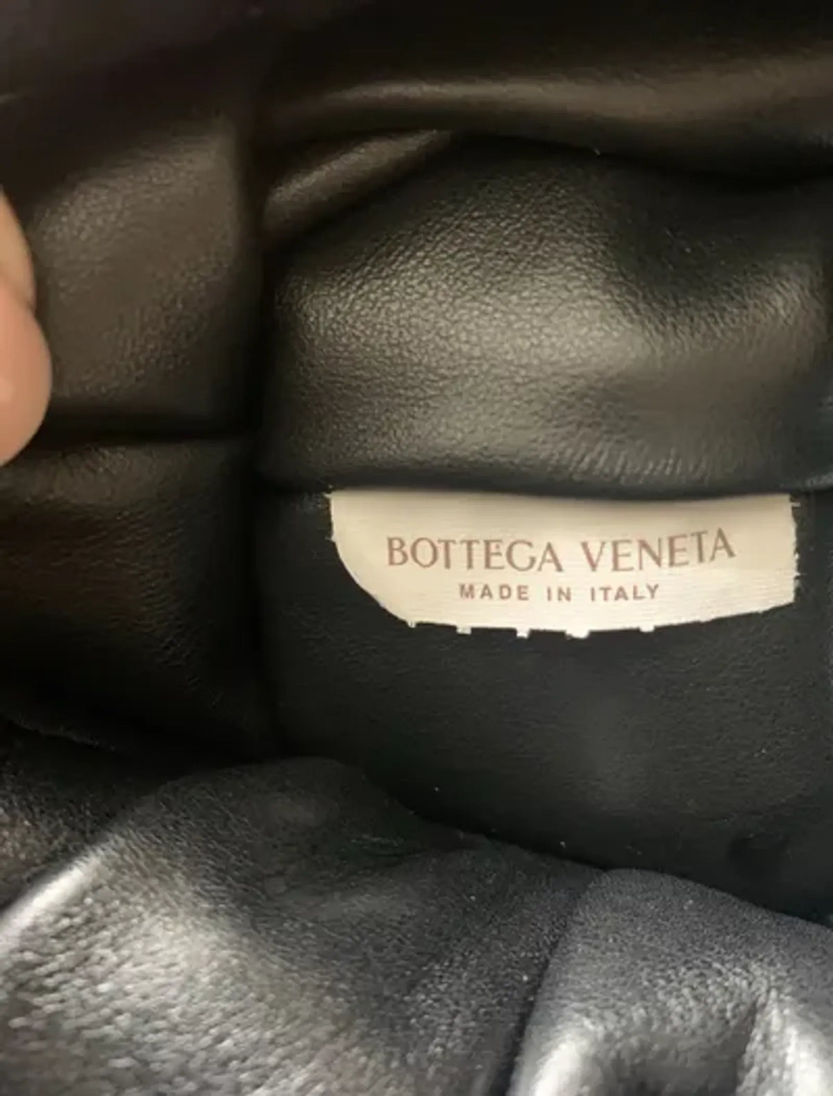Bottega Veneta Black Medium Shoulder Pouch Handbag