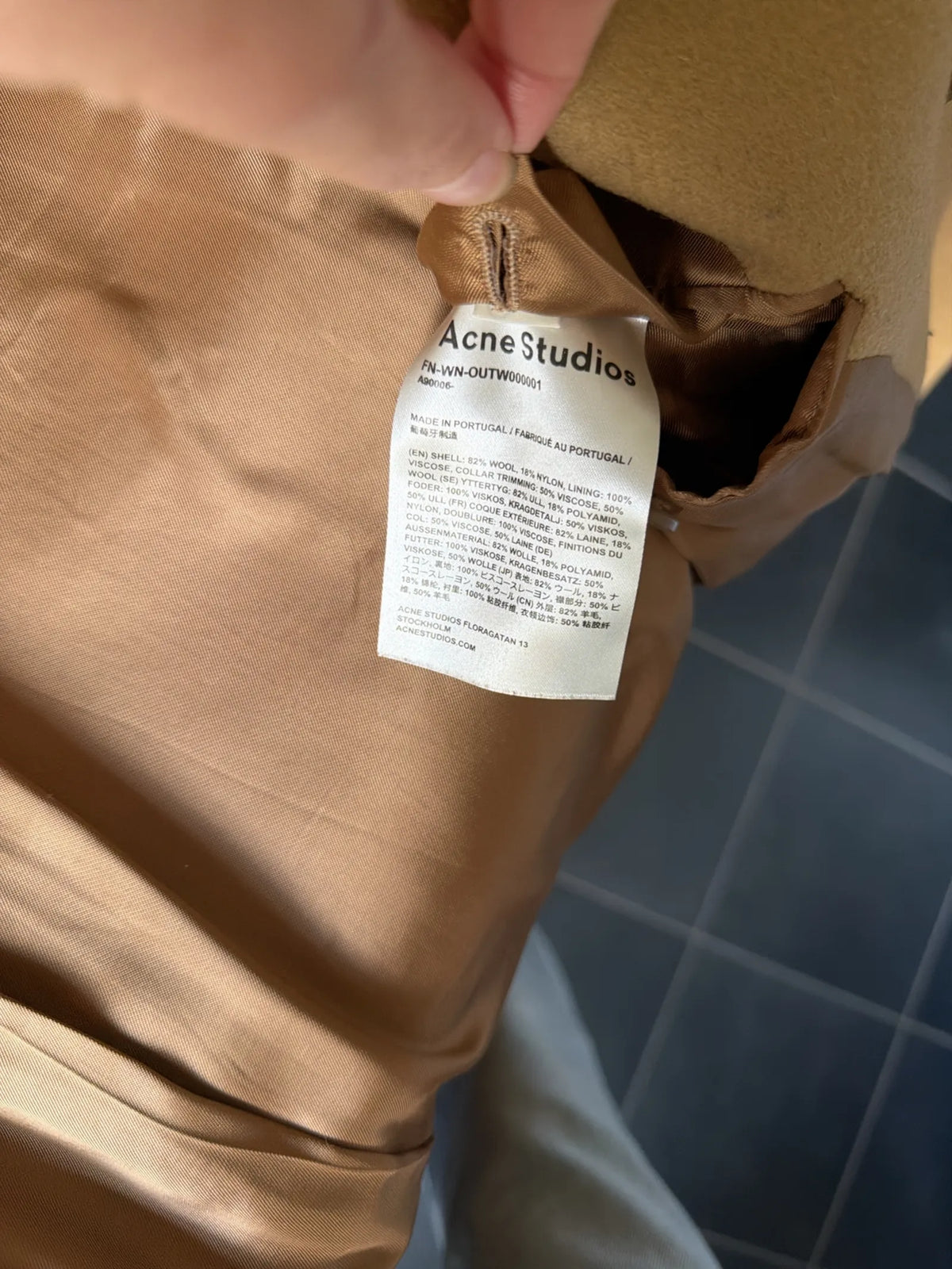 Acne Studios Fn-wn-outw000001-ullkappa