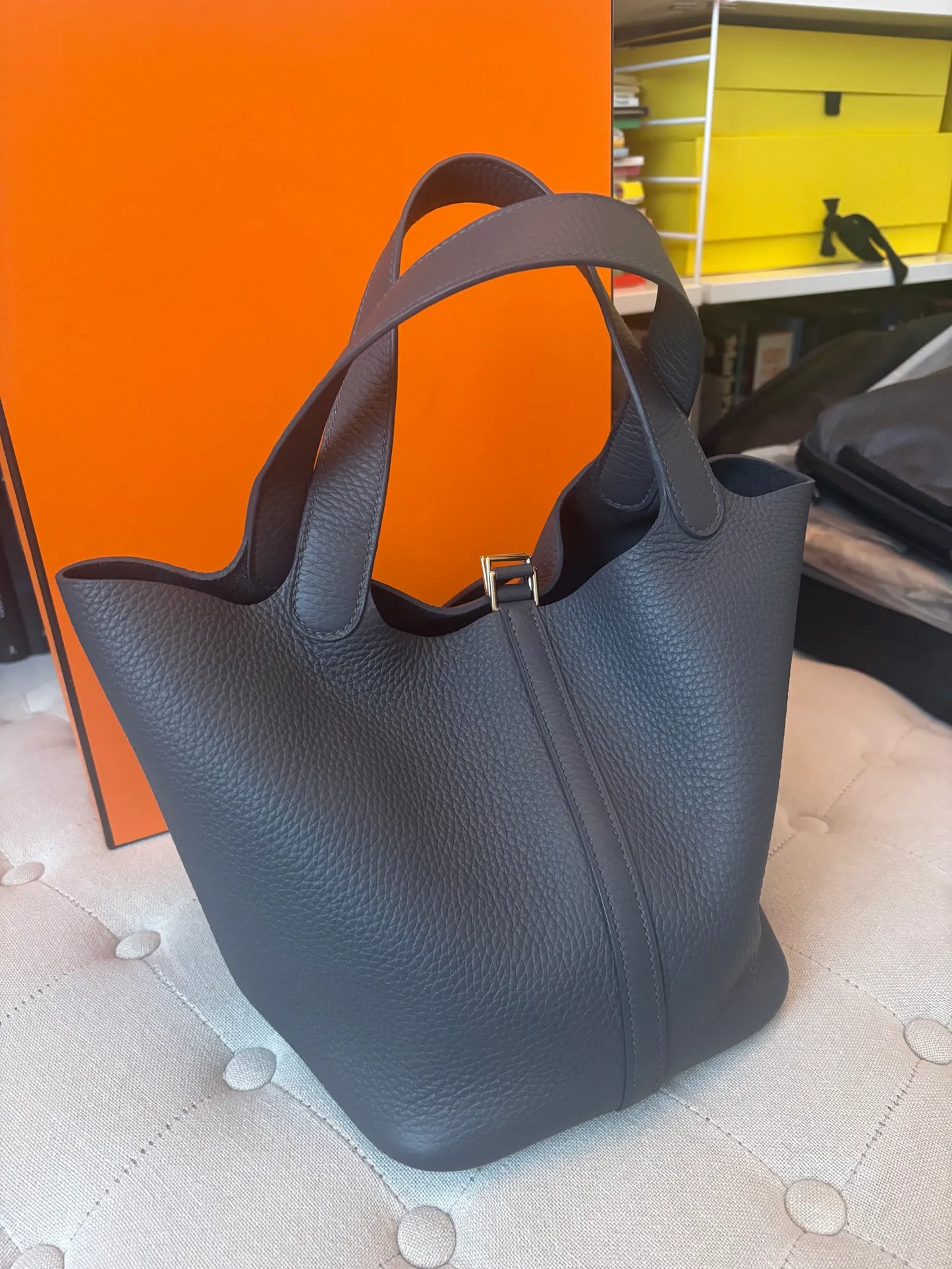 Hermès Picotin 22-skinnhandväska NWOT