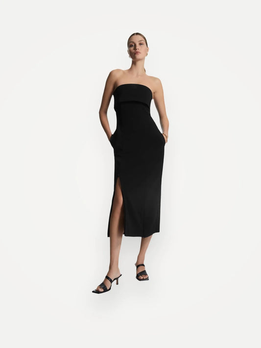 Cos Layered Bandeau Midi-klänning