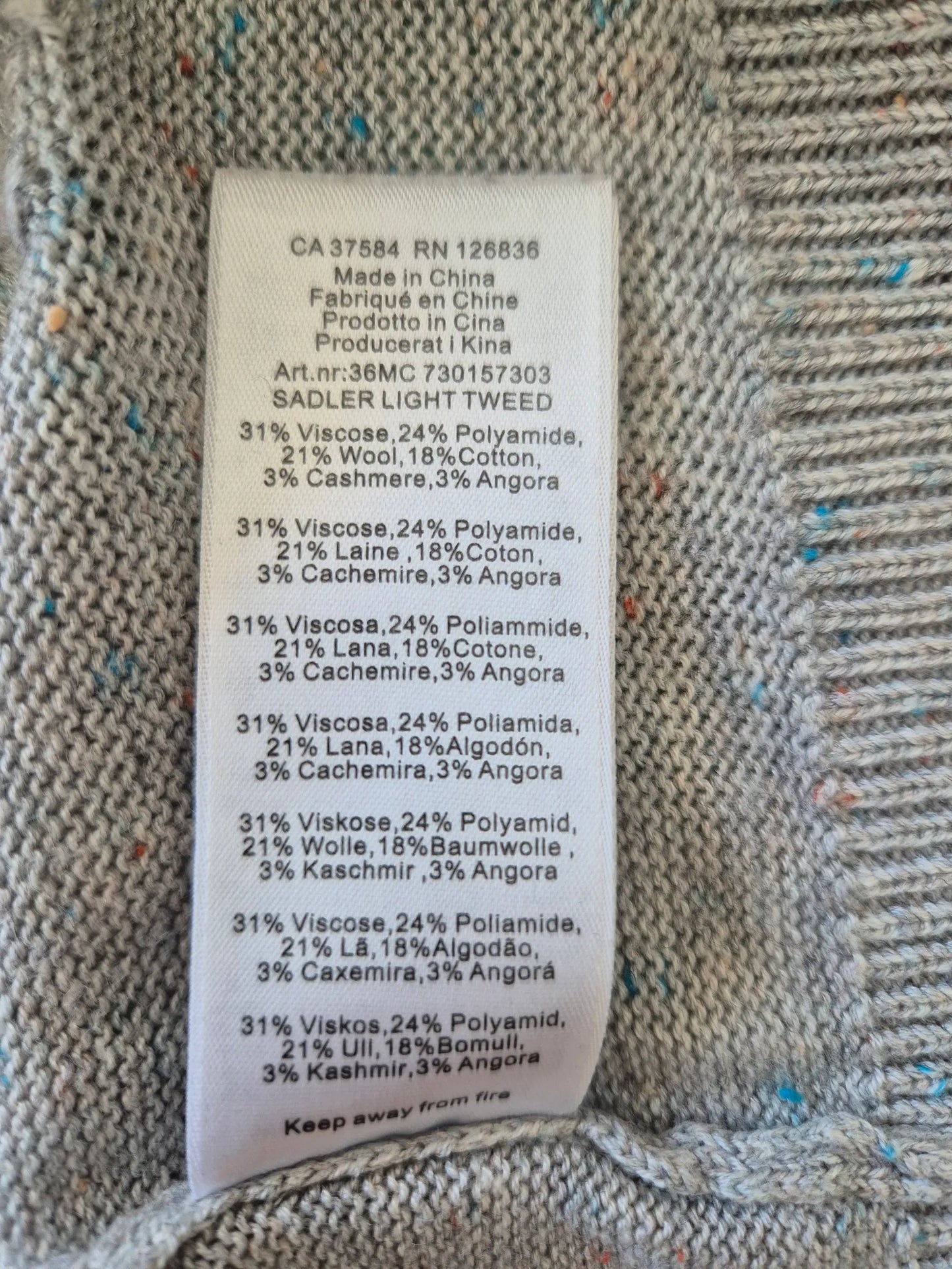J.Lindeberg Sadler Light Tweed-tröja