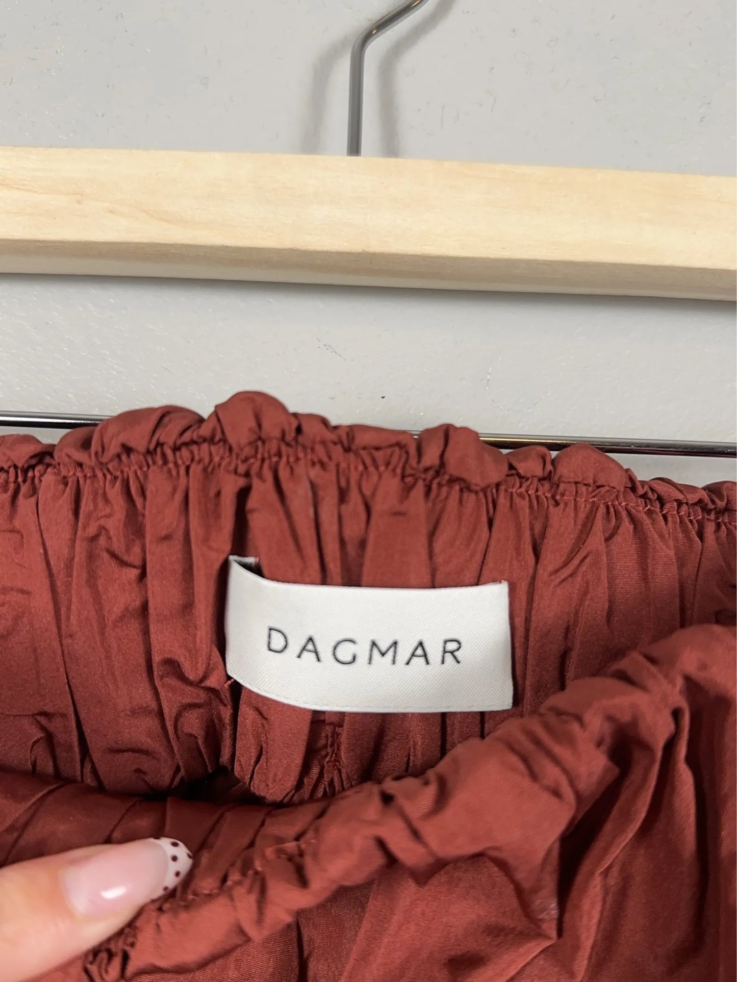 Dagmar A-Lined Silk-kjol