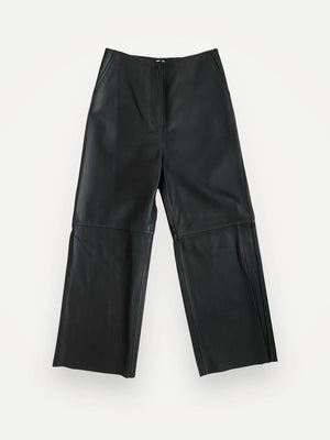 Toteme Leather Wide-leg Trousers