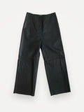 Toteme Leather Wide-leg Trousers