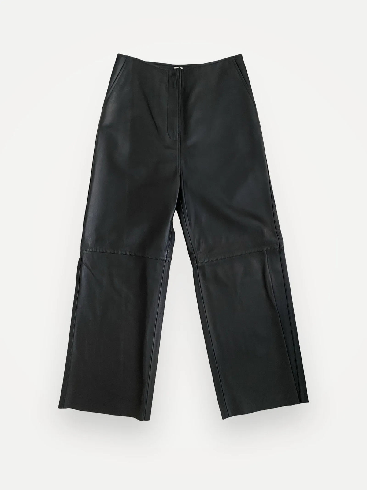 Toteme Leather Wide-leg Trousers