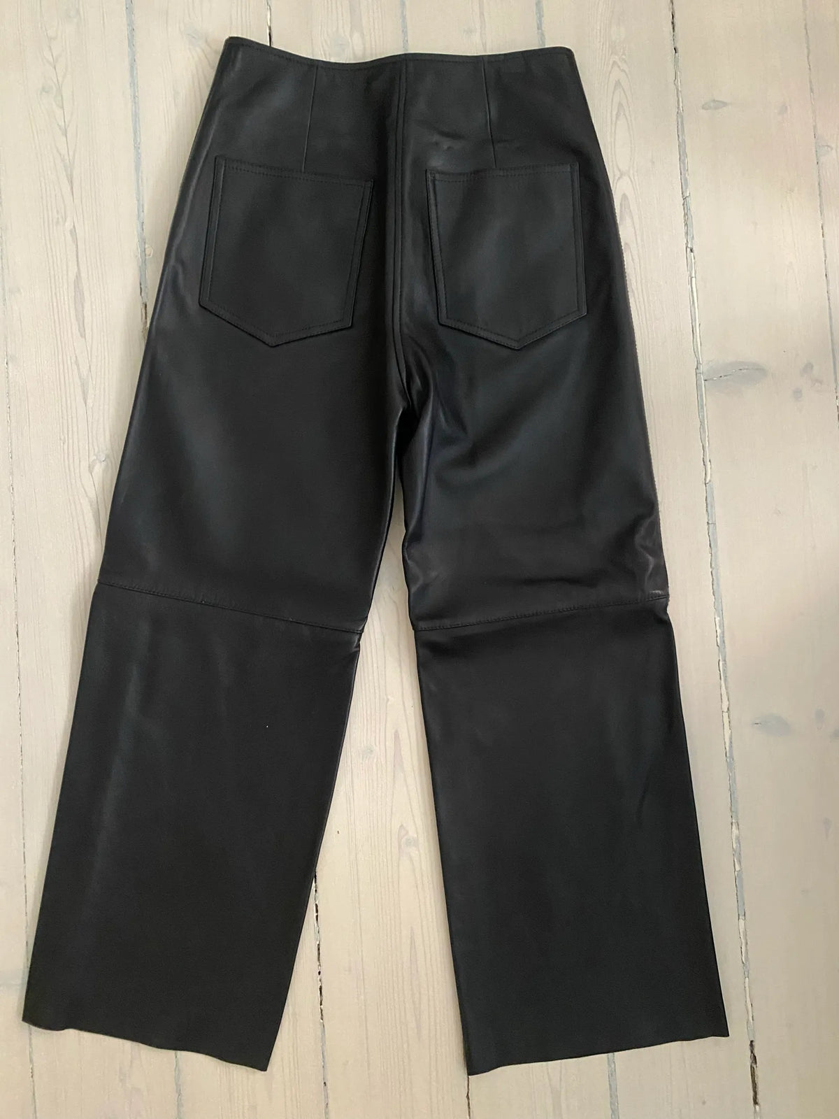 Toteme Leather Wide-leg Trousers