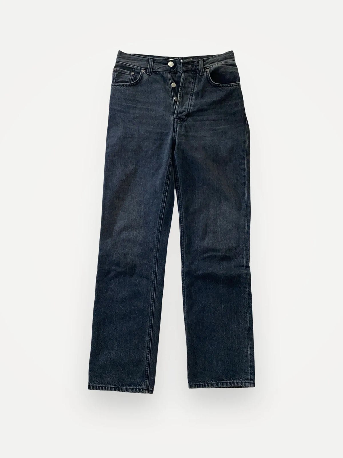 Dagmar Straight Leg Denim Washed Black-jeans