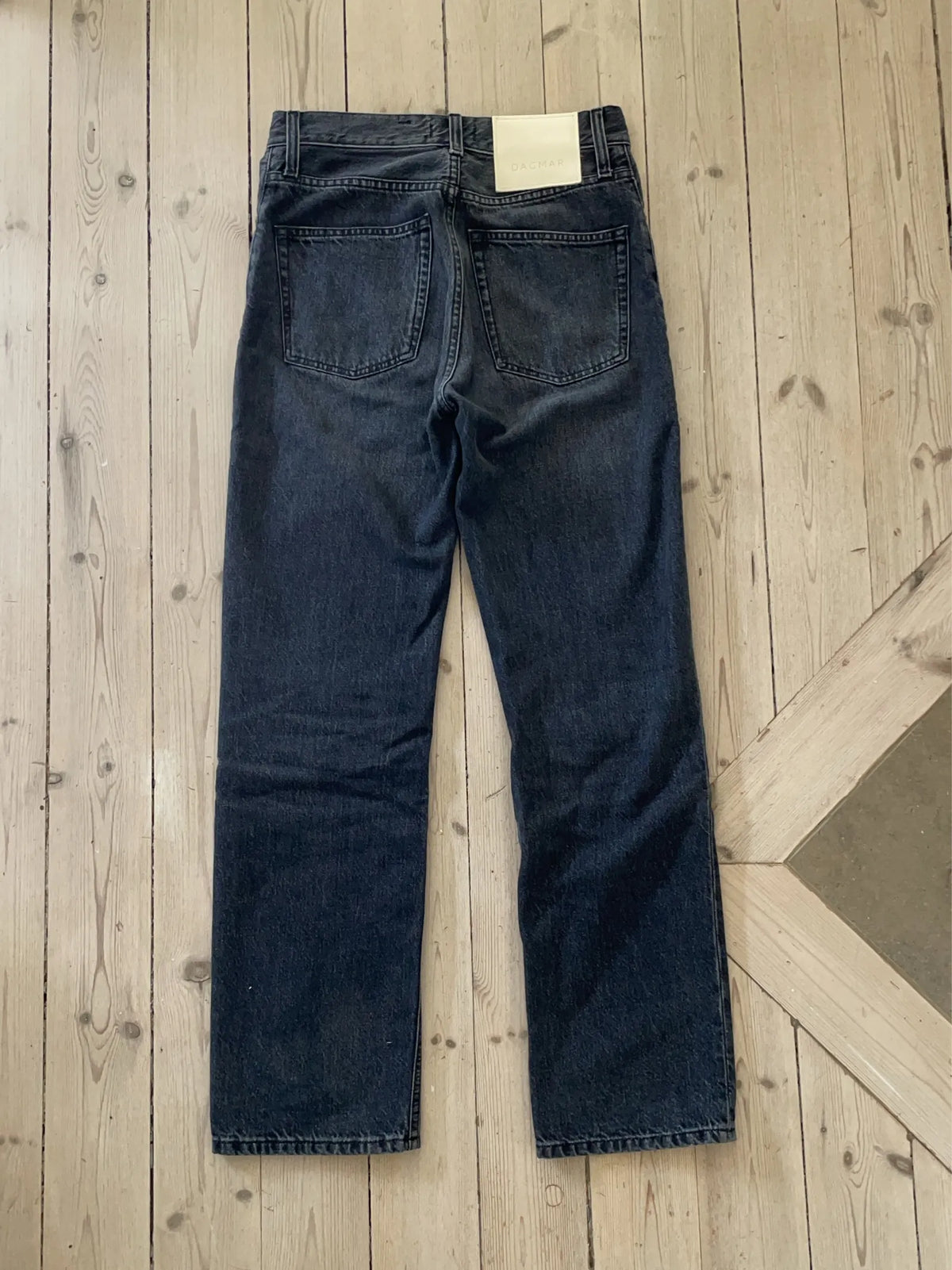 Dagmar Straight Leg Denim Washed Black-jeans