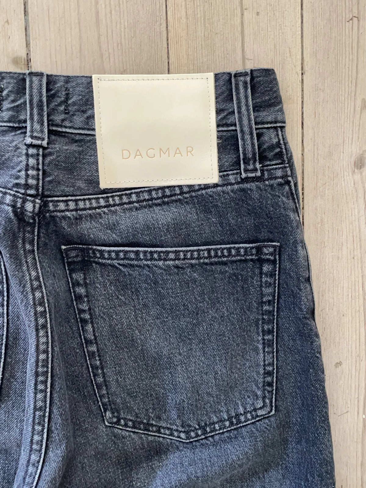 Dagmar Straight Leg Denim Washed Black-jeans