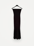Norma Kamali Strapless Fishtail Gown Dress