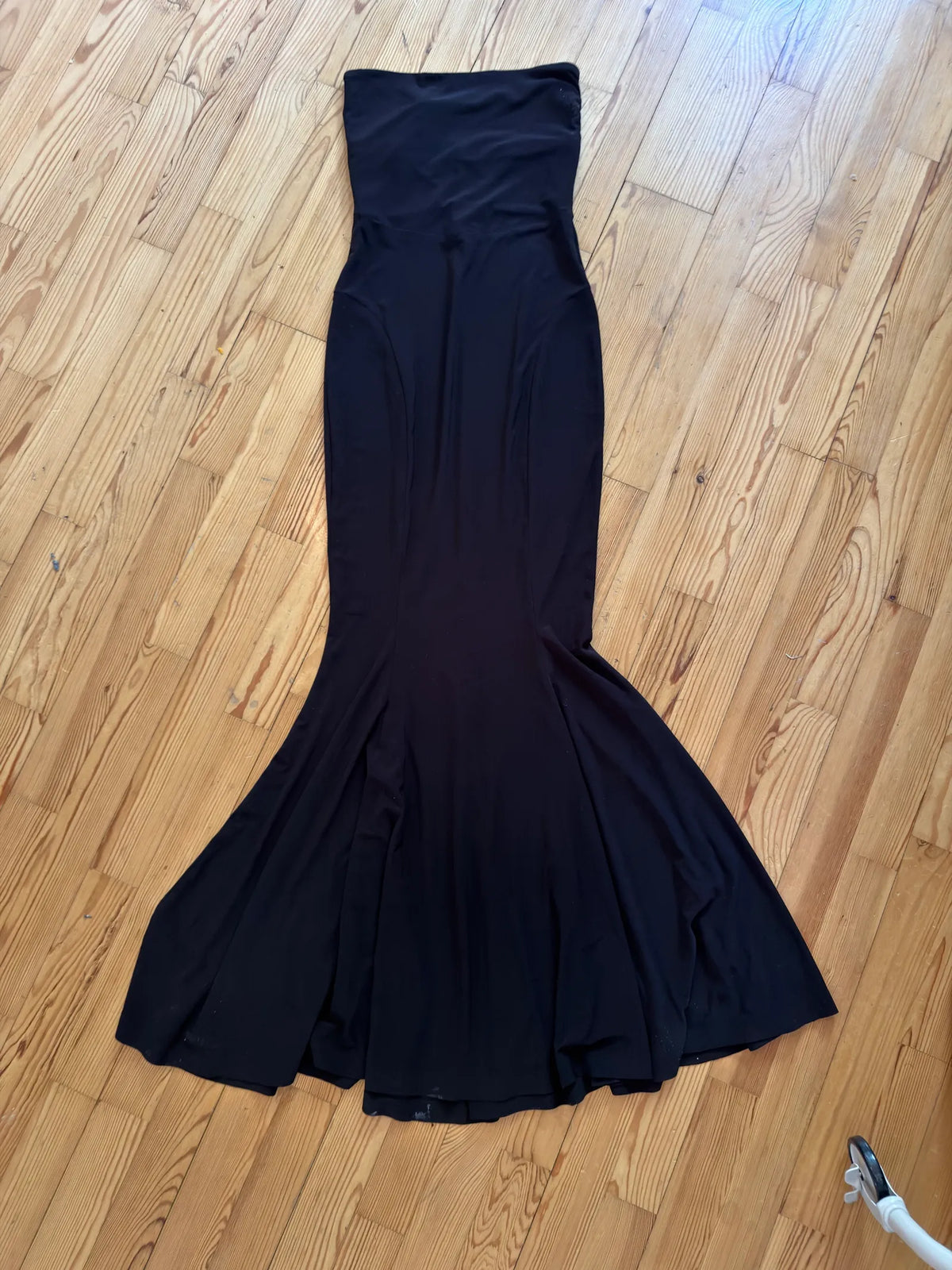 Norma Kamali Strapless Fishtail Gown Dress