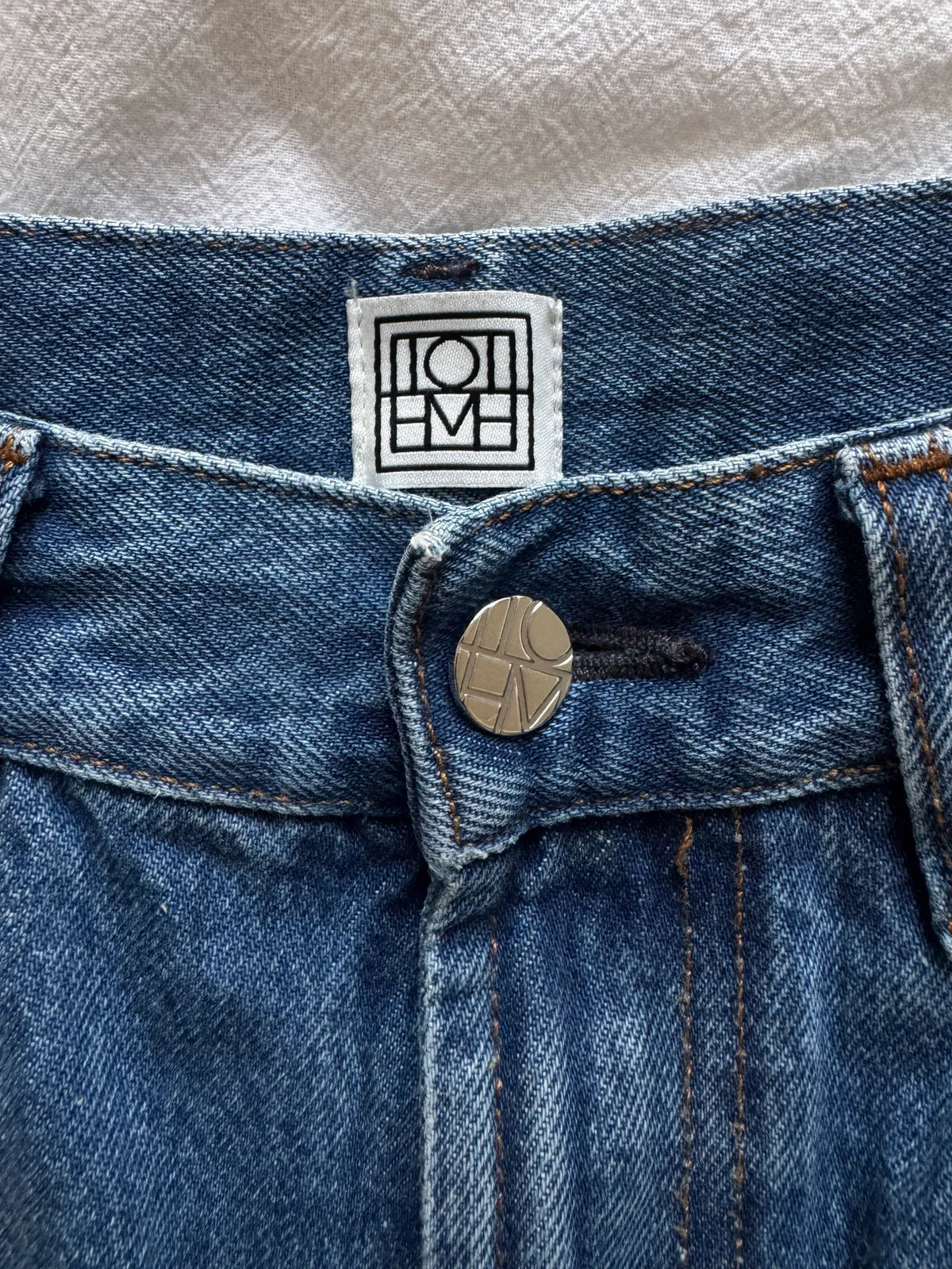 Toteme Wide Leg Denim Jeans
