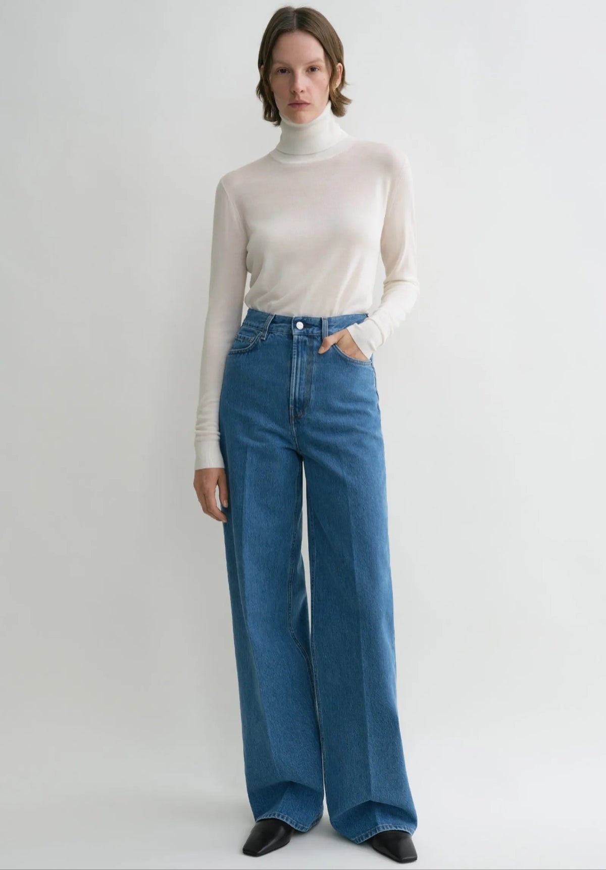 Toteme Wide Leg Denim Jeans