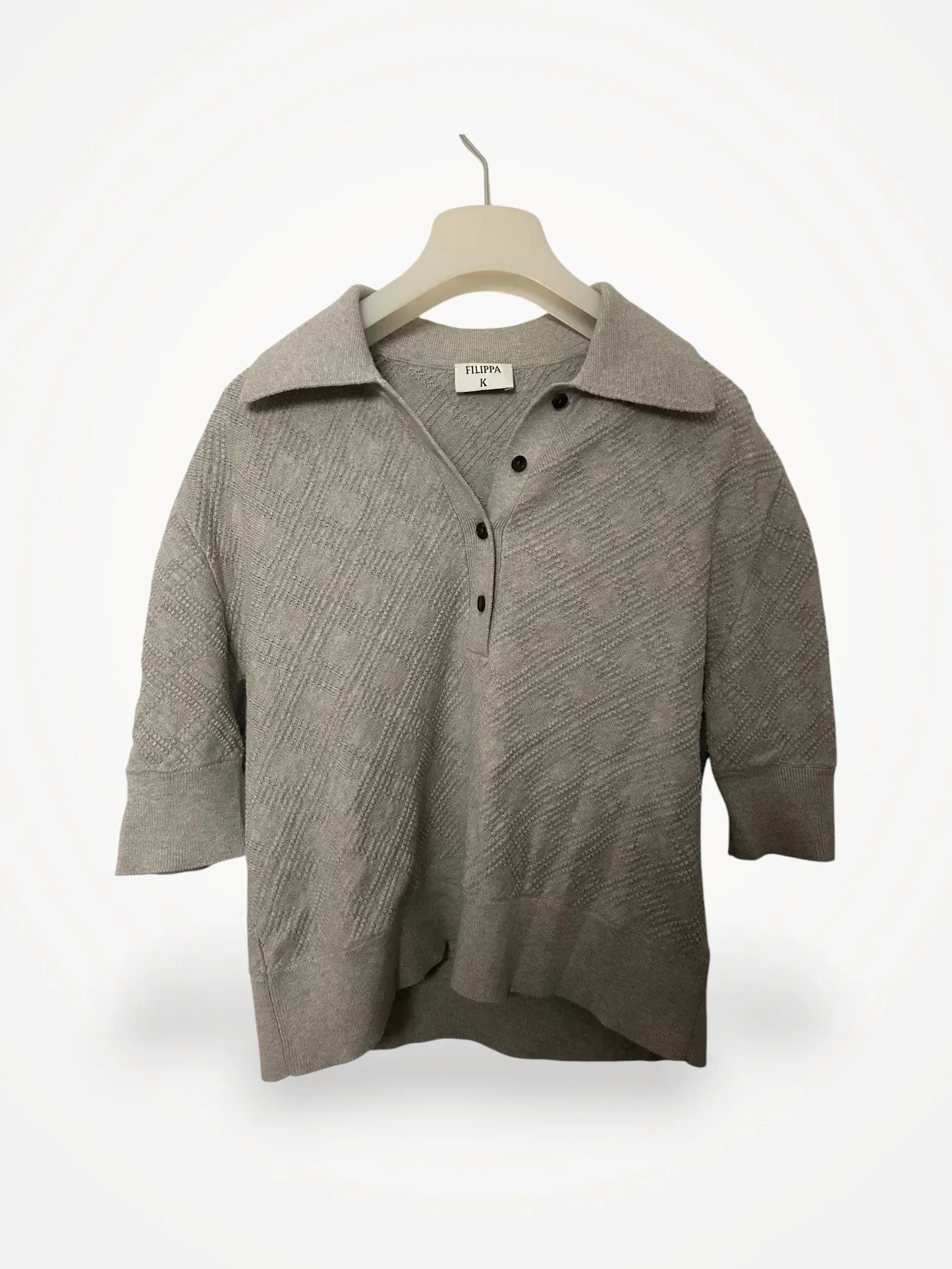 Filippa K Square Knit Polo-polotröja