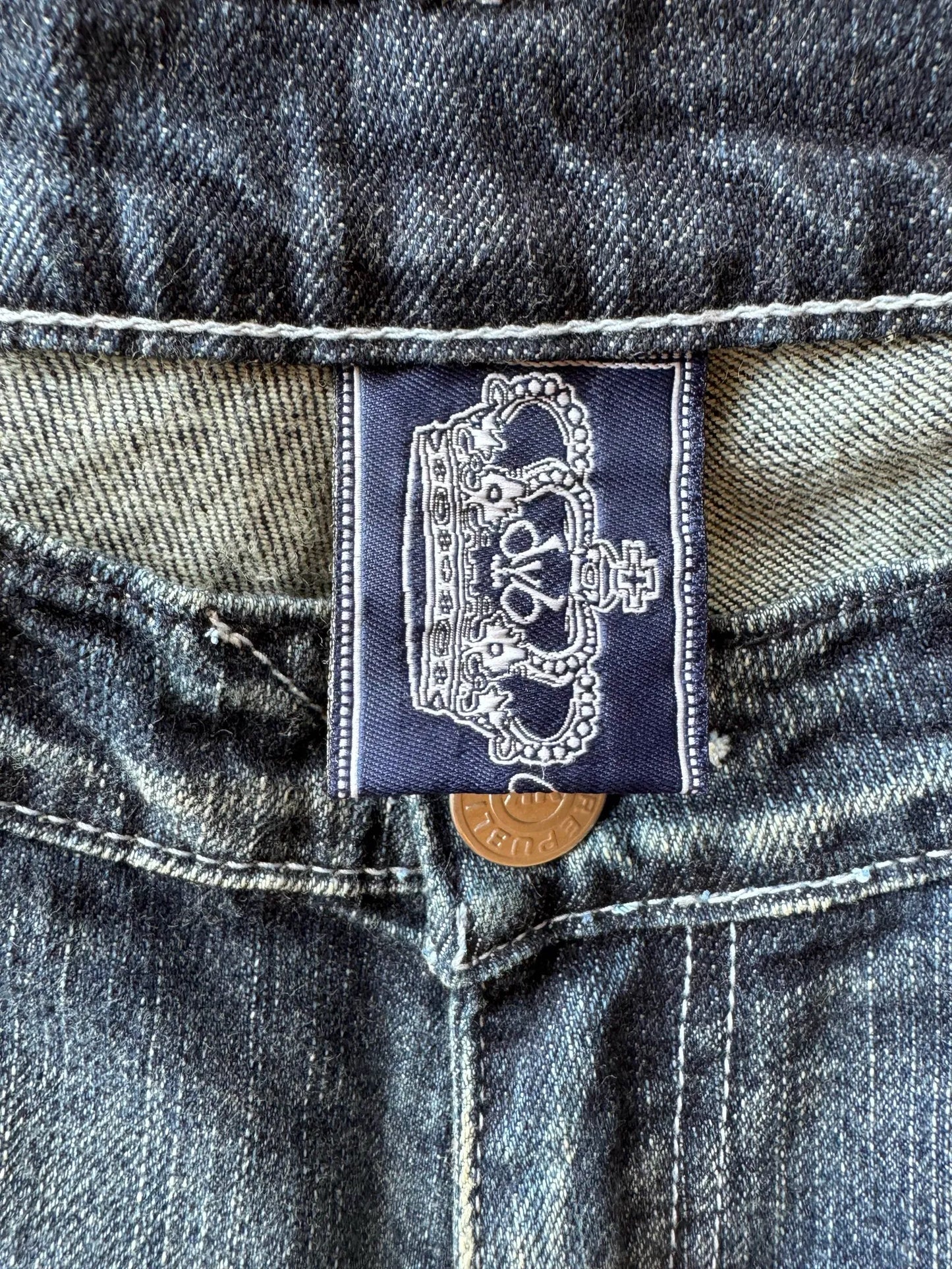 Victoria Beckham Under Knä-jeans