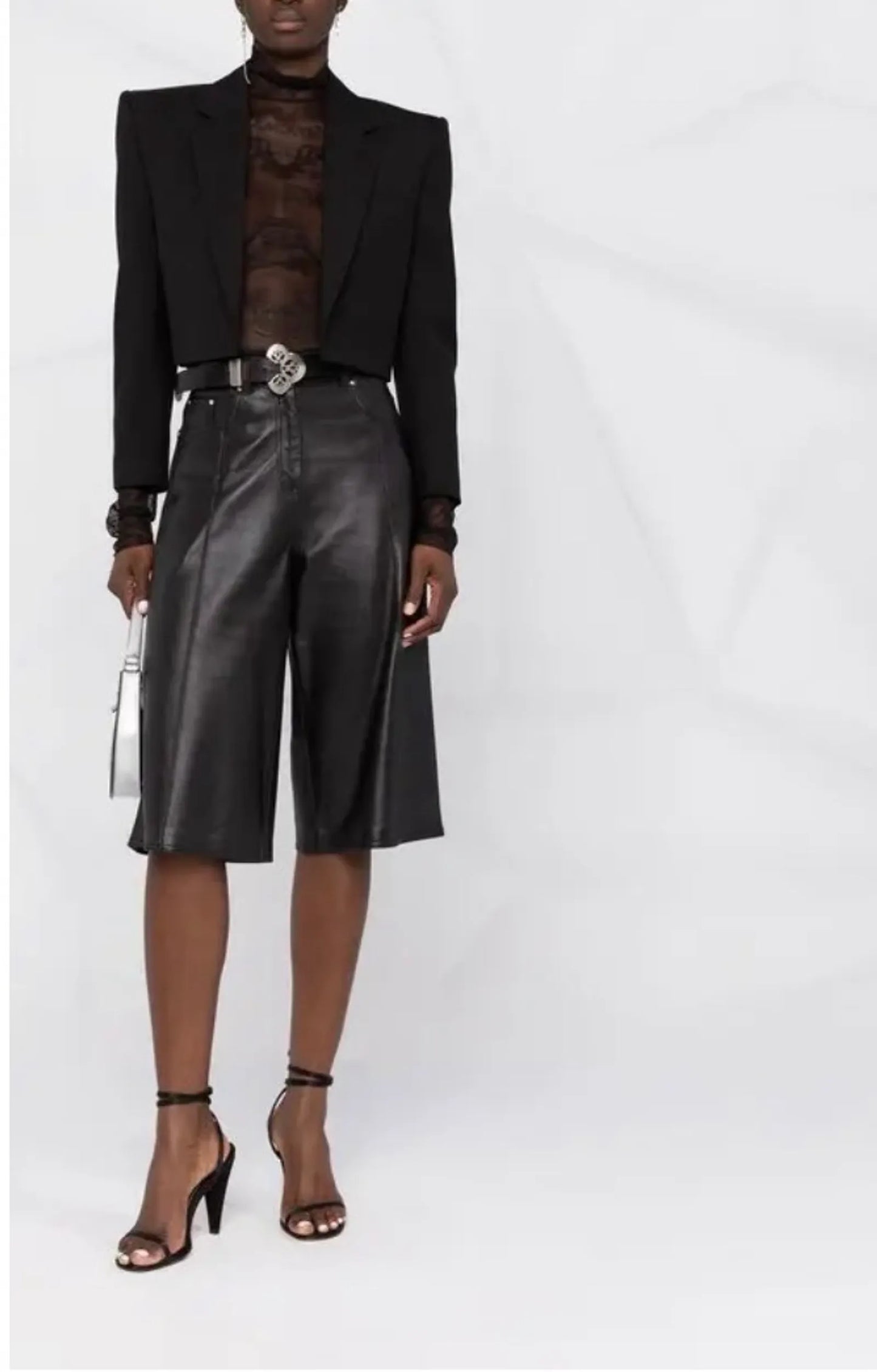 Saint Laurent 702931 Cropped Blazer