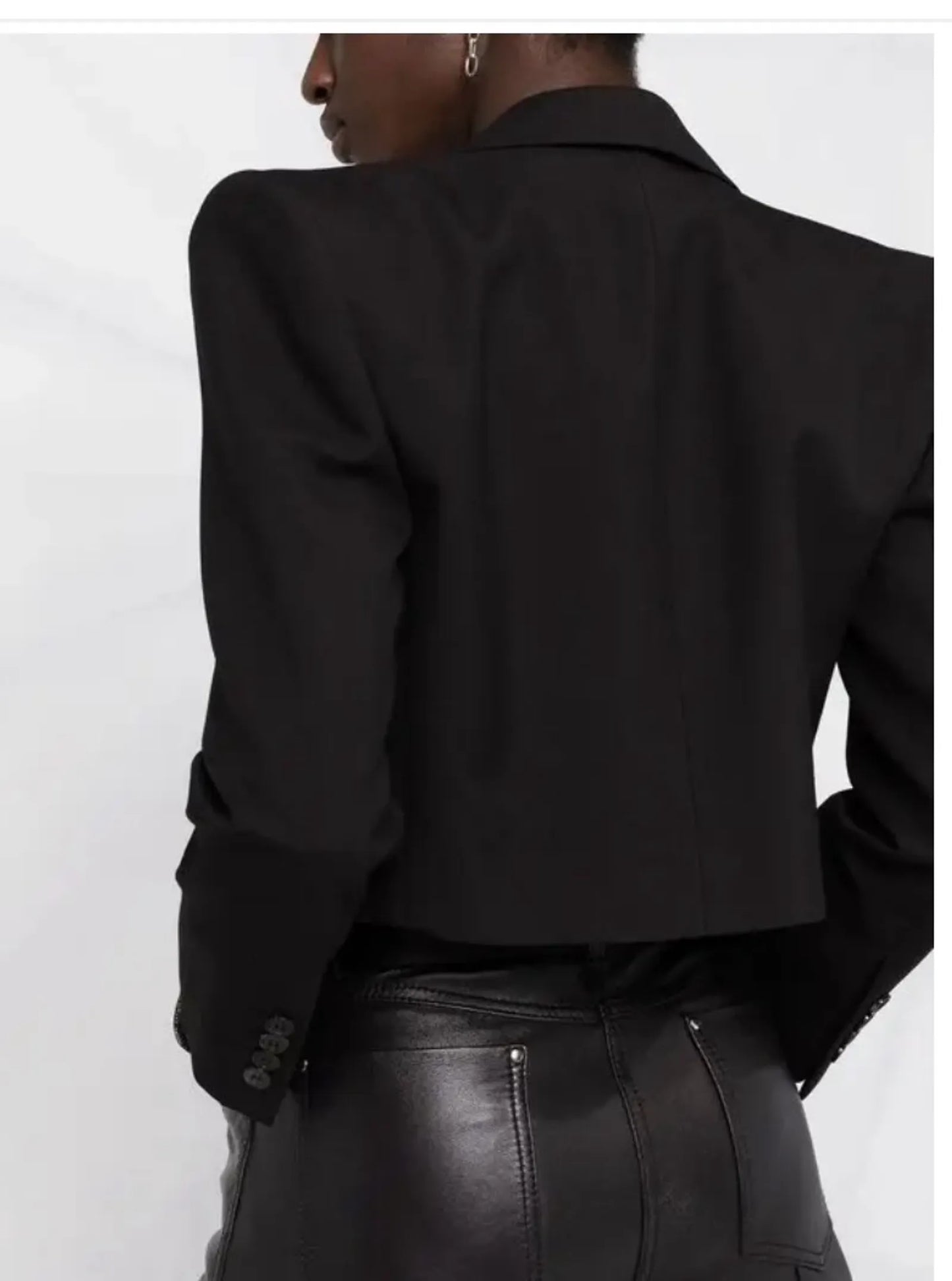 Saint Laurent 702931 Cropped Blazer