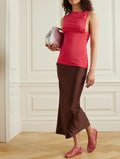 Christopher Esber Gesine asymmetric ruched jersey Top