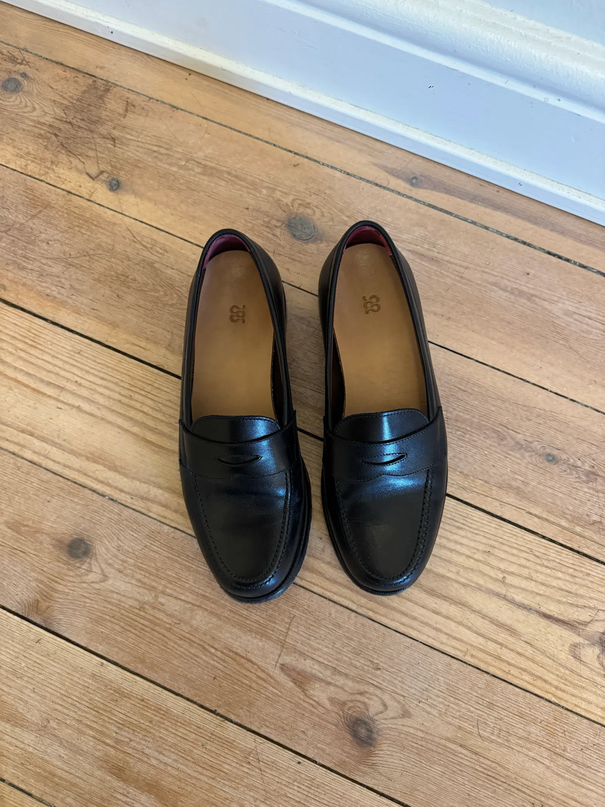 Morjas Penny-skinnloafers