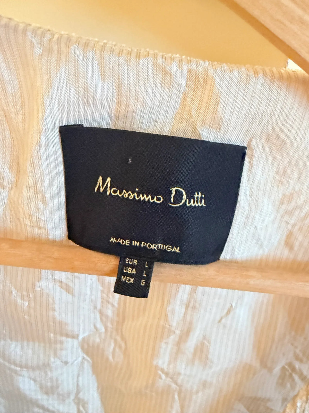 Massimo Dutti Beige Manchester-väst