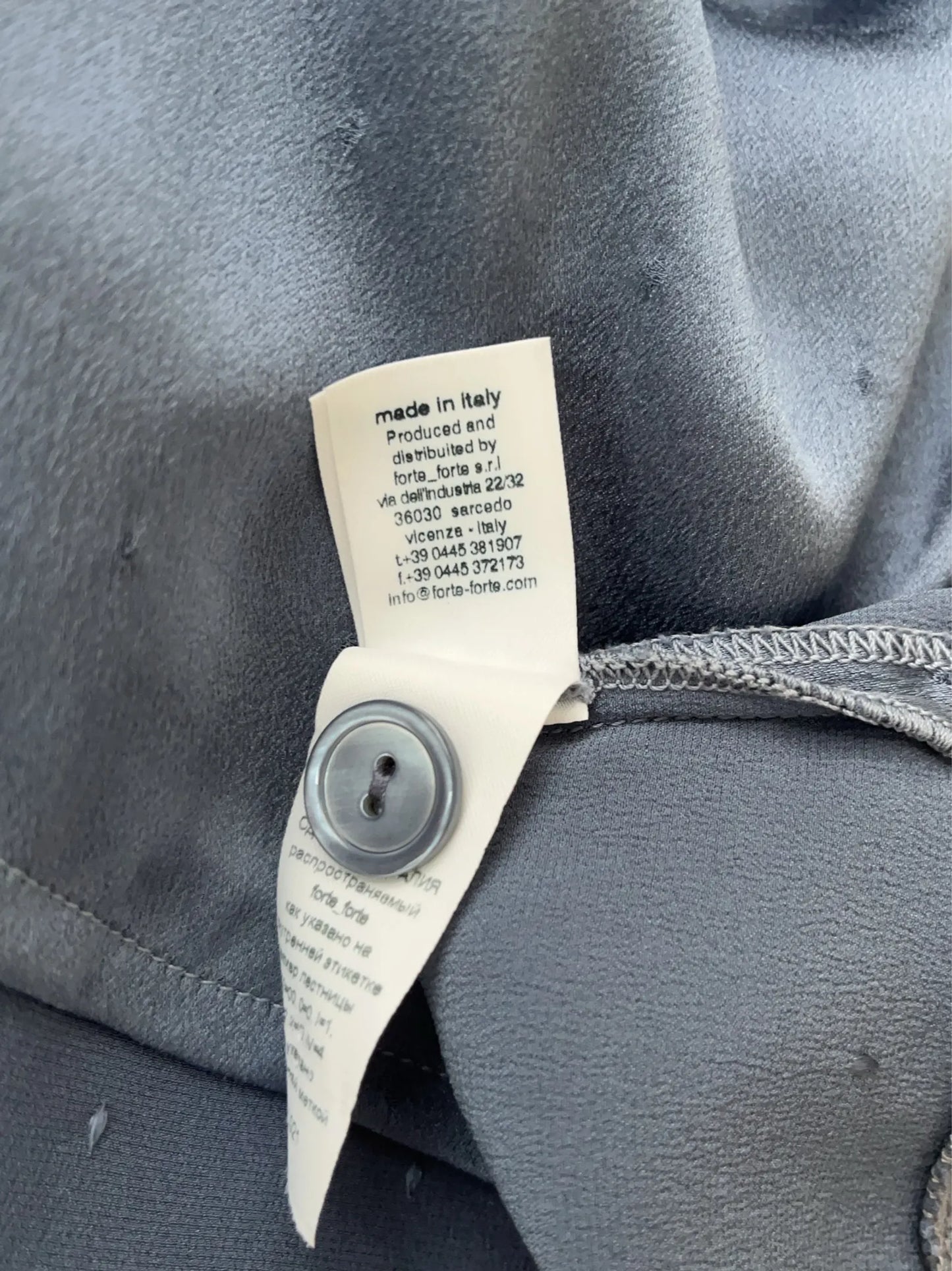 Forte_Forte-sidenblus NWOT