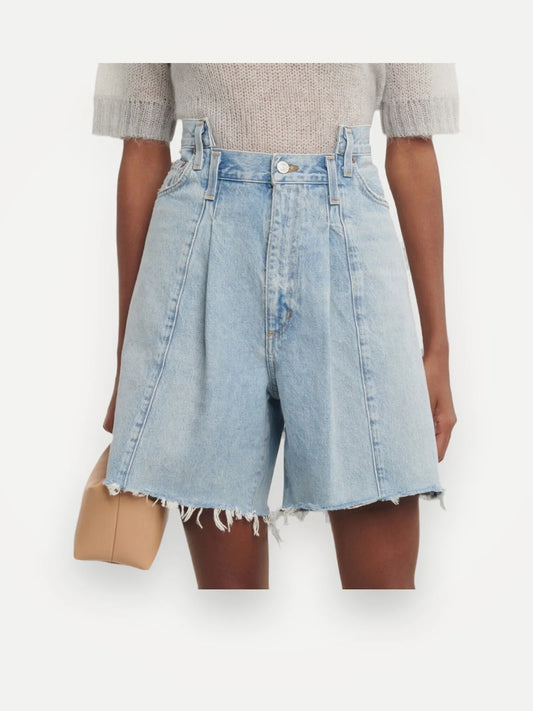 Agolde Pierced Angled Denim-shorts