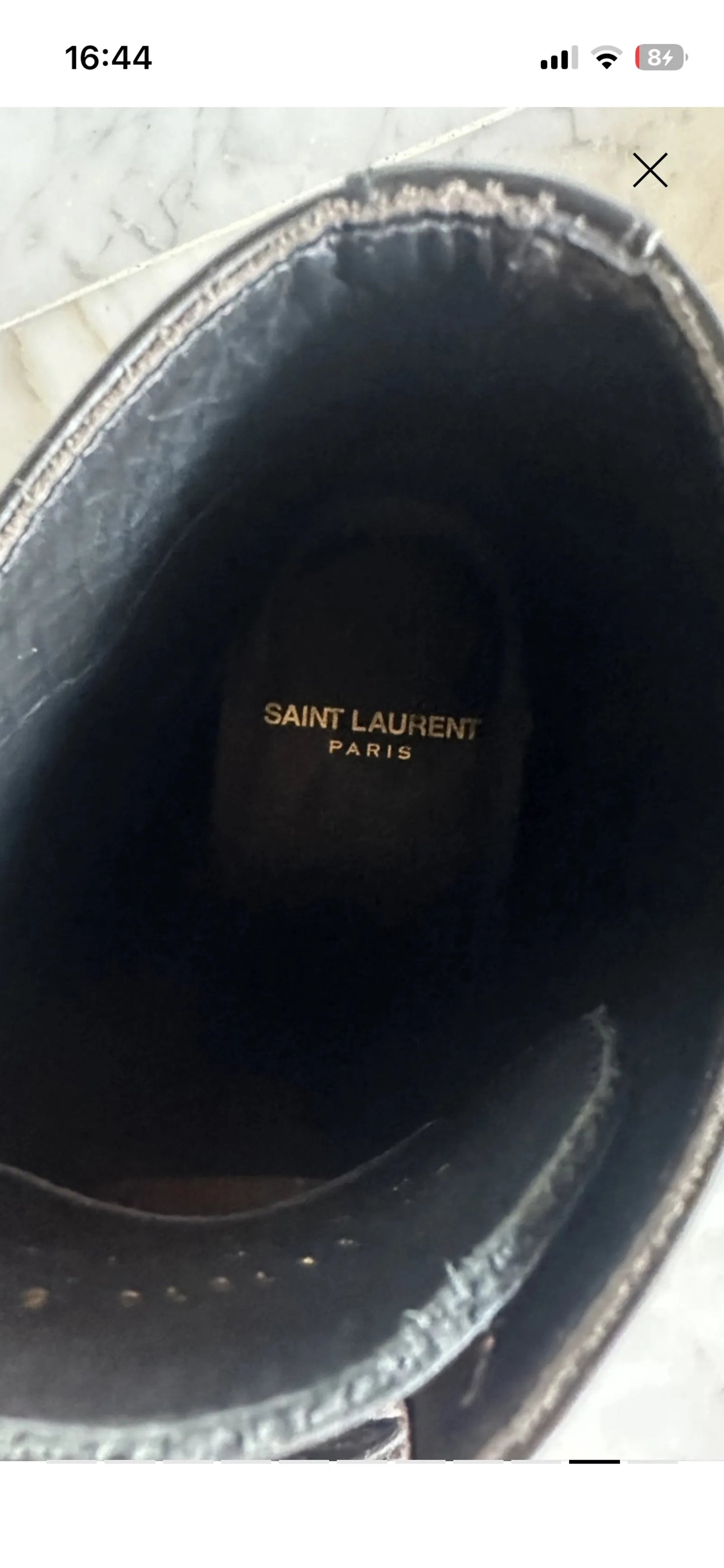 Saint Laurent-skinnkängor