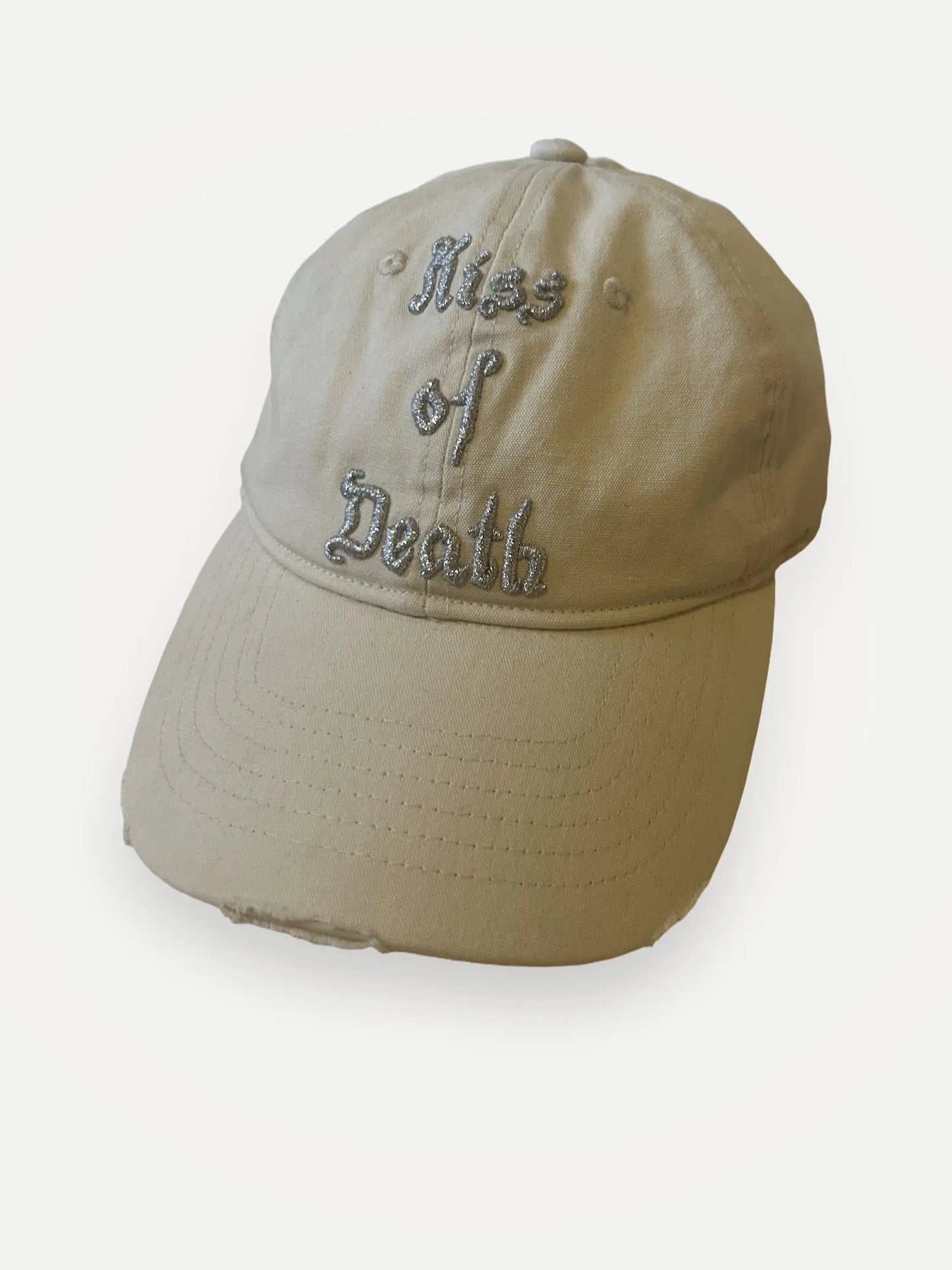 Acne Studios Kiss Of Death Distressed Cap Cap