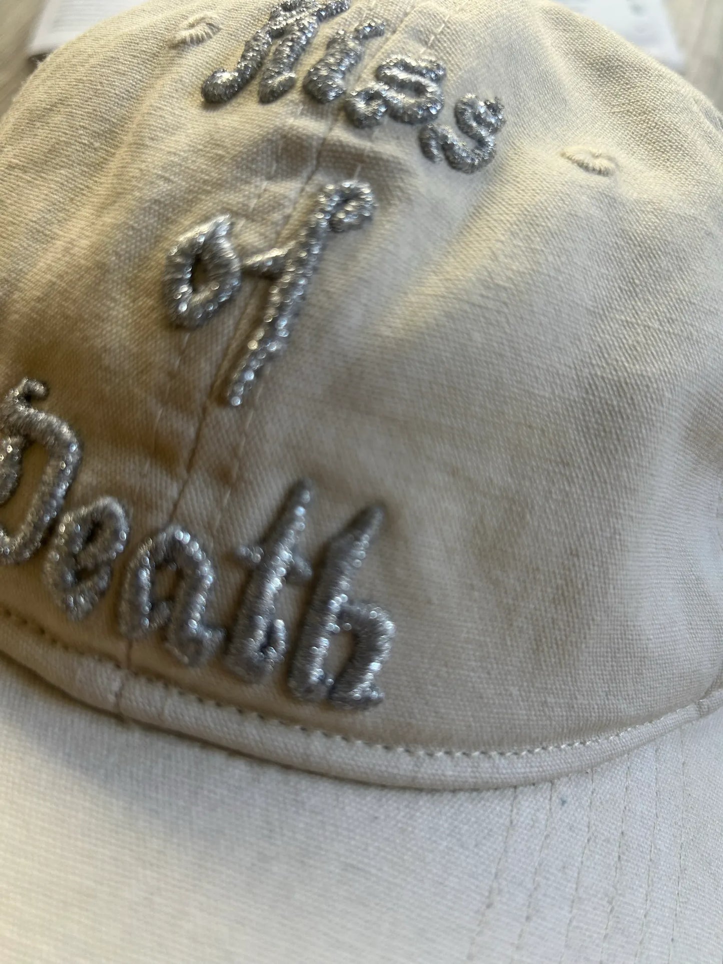 Acne Studios Kiss Of Death Distressed Cap Cap