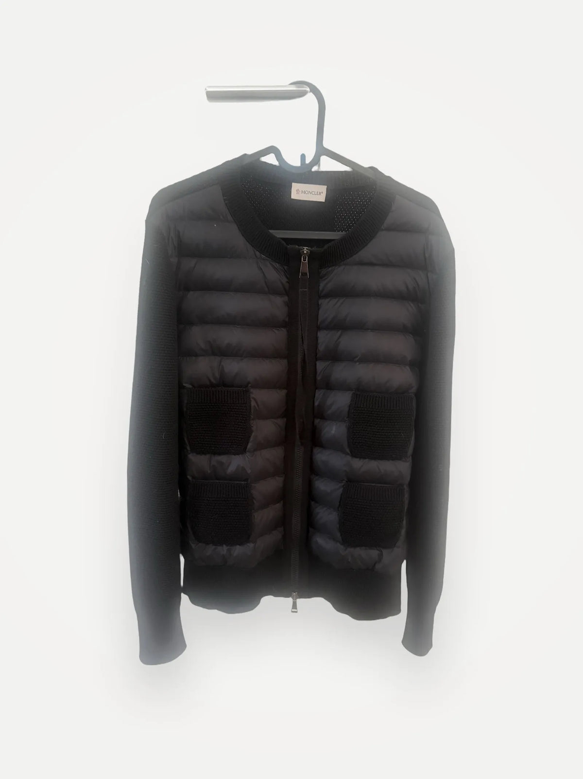 Moncler Maglione Tricot Alla Coreana Knitted High Puffer jacket