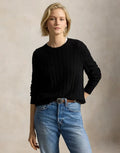 Ralph Lauren The Iconic Crew Cable Knit I Ull Och Kashmir Sweater