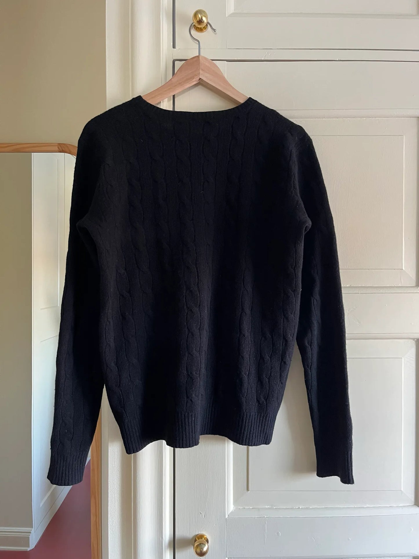 Ralph Lauren The Iconic Crew Cable Knit I Ull Och Kashmir Sweater