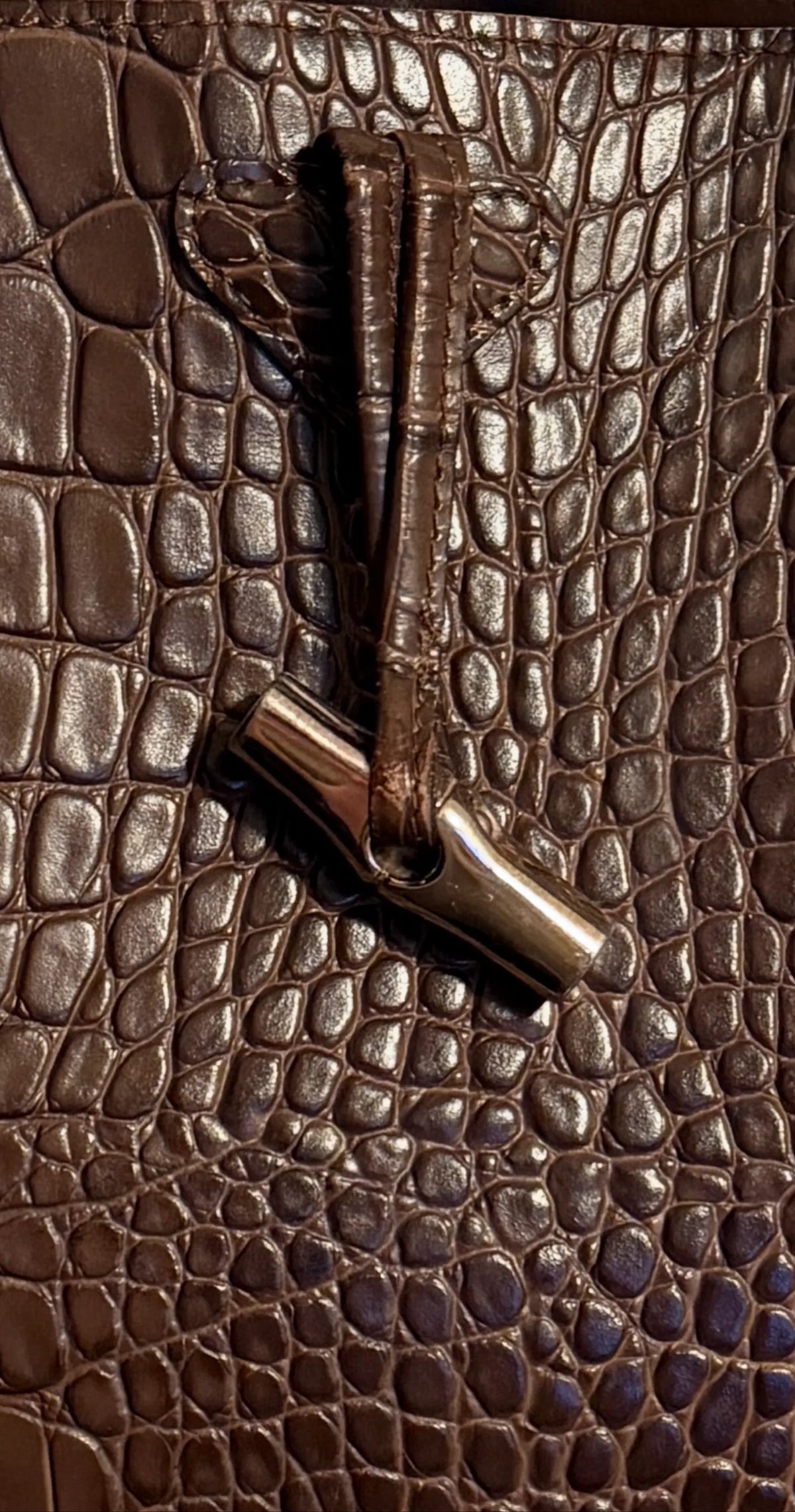 Longchamp Roseau-skinnhandväska