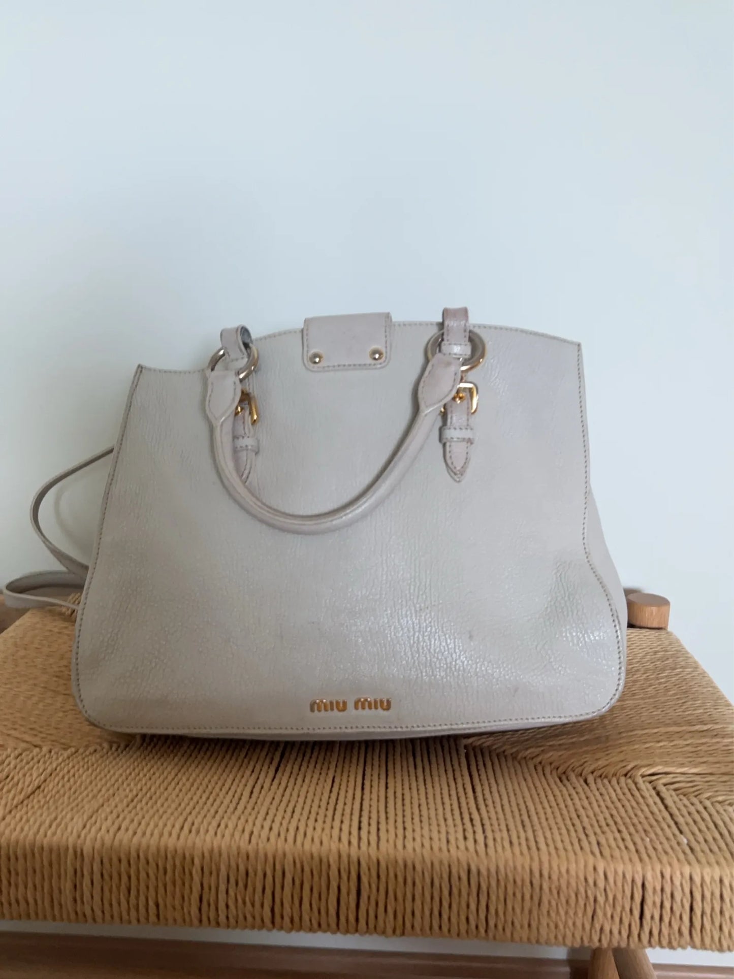 Miu Miu Tote-skinnhandväska