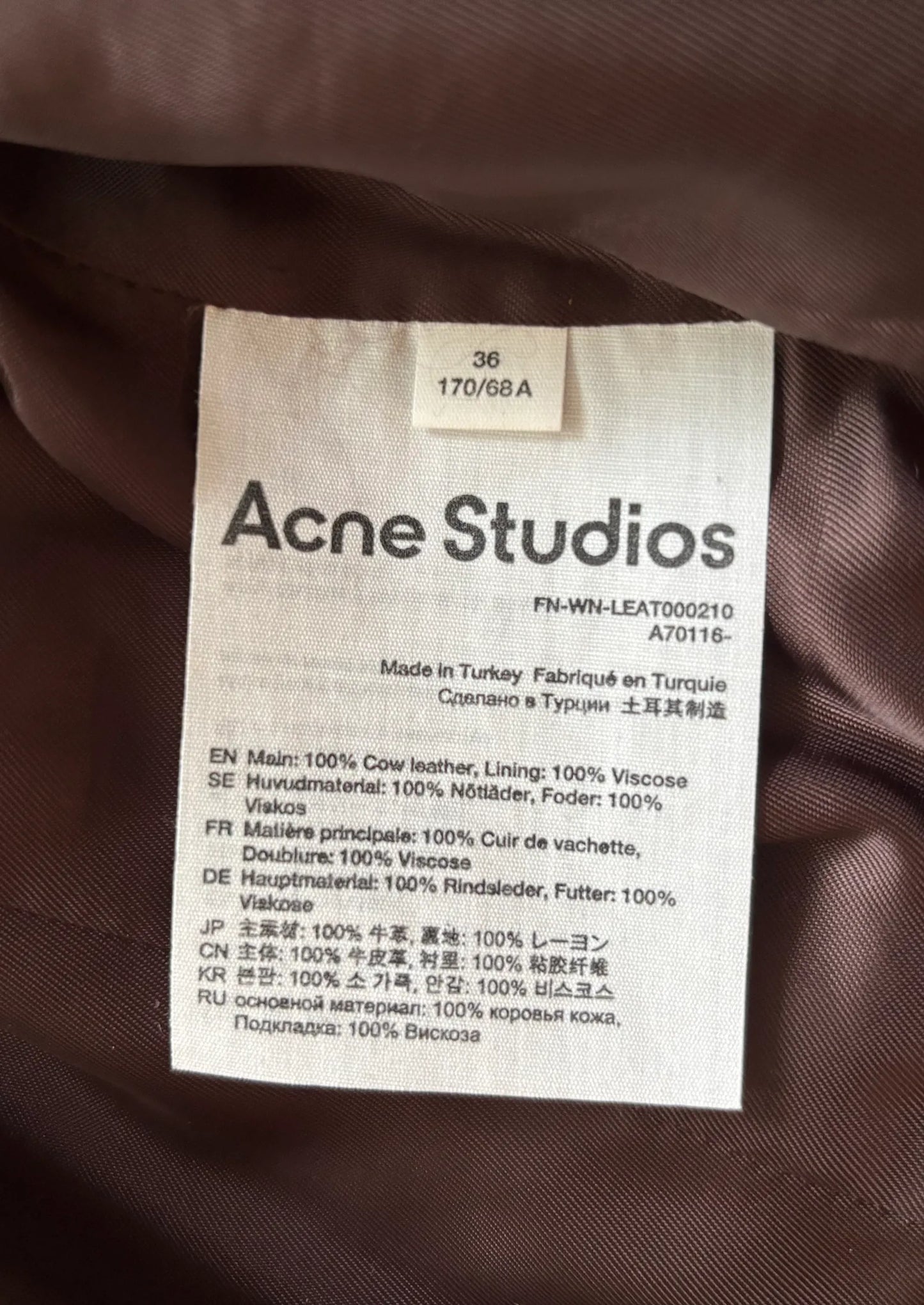 Acne Studios-skinnjacka