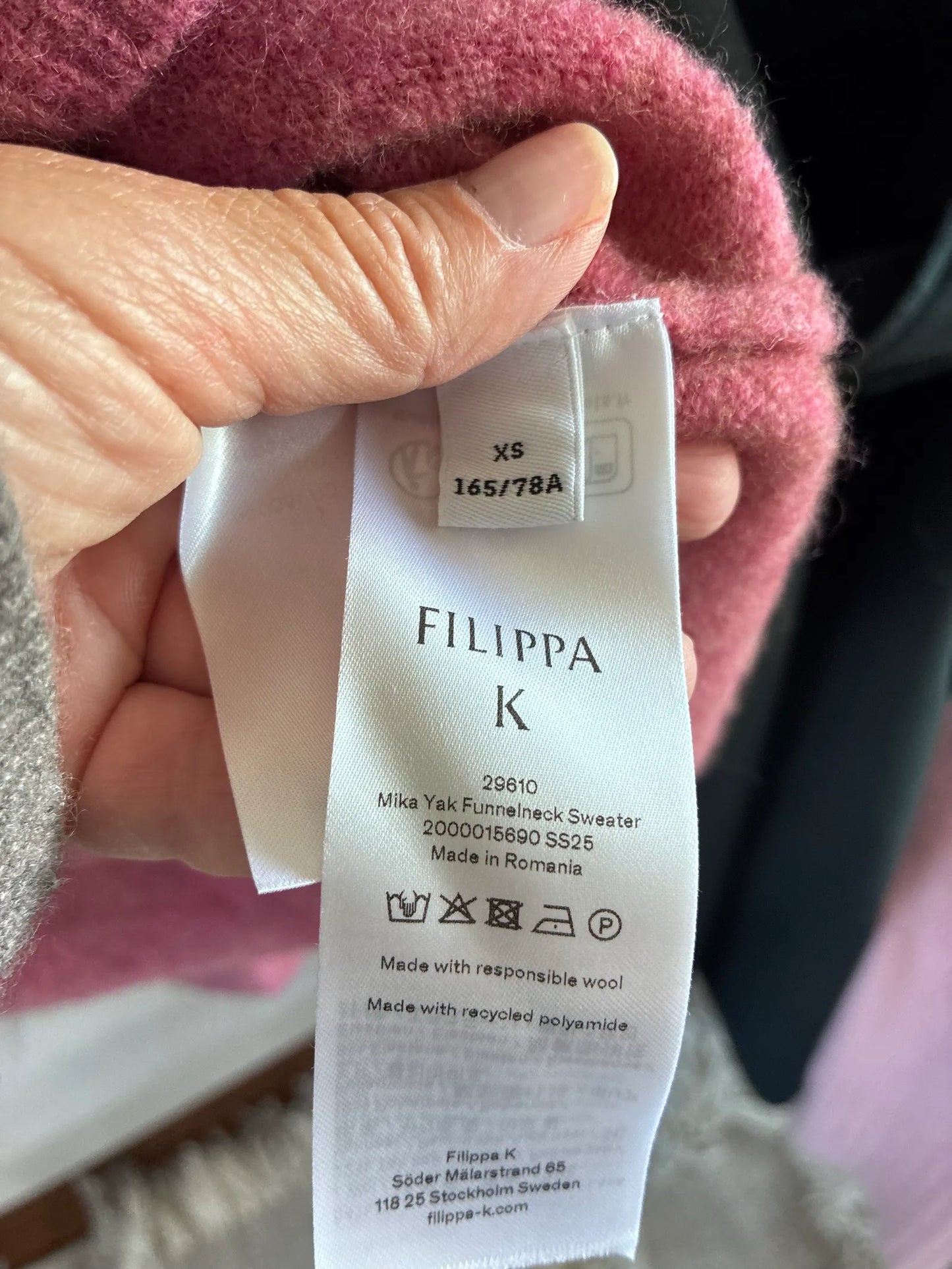Filippa K Mika Yak Funnelneck Turtleneck