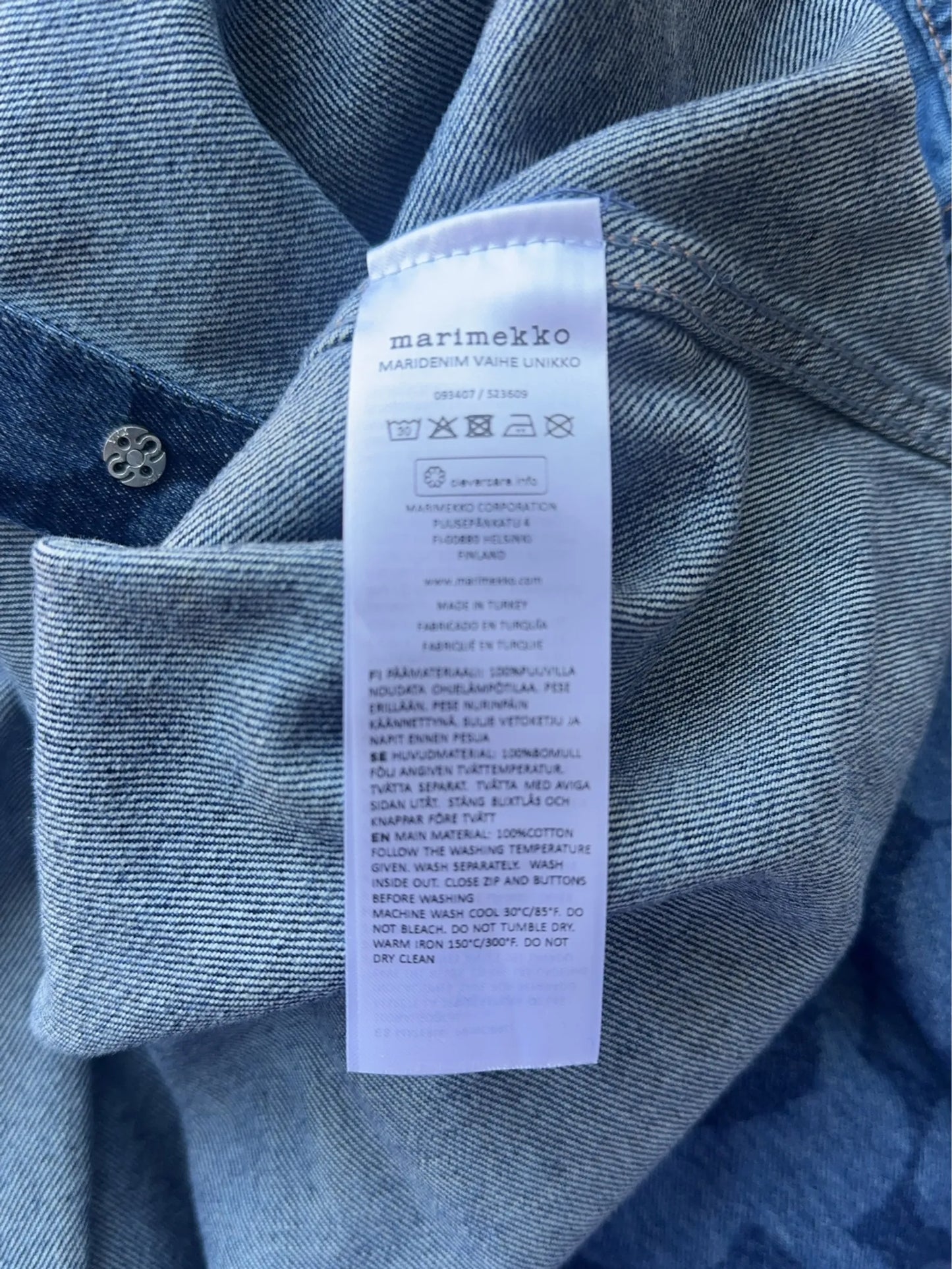 Marimekko Maridenim Vaihe Unikko-skjorta