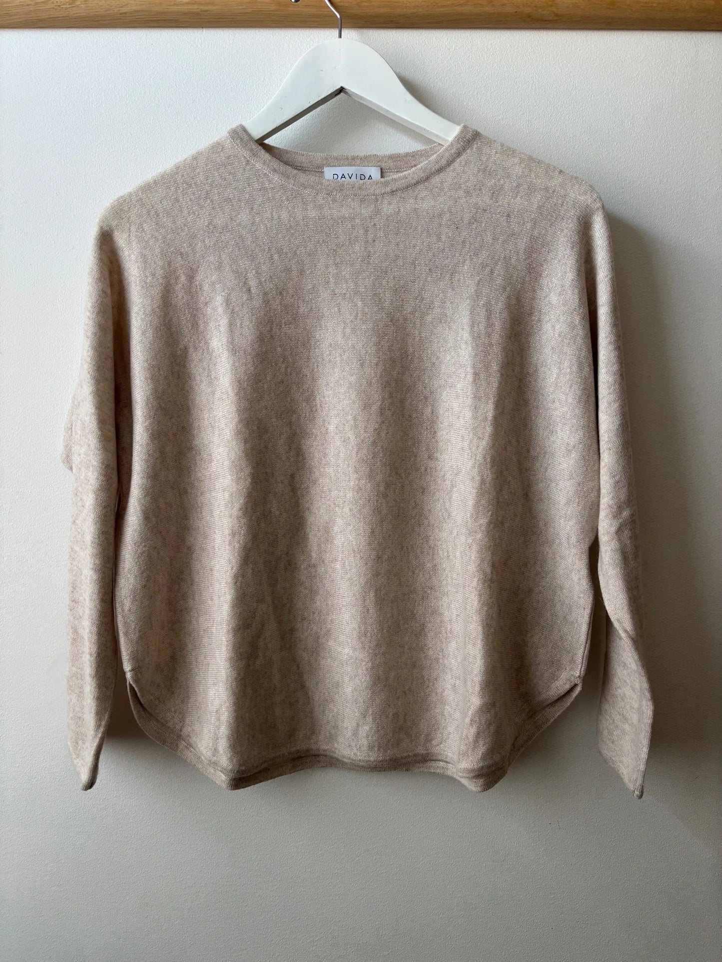 Davida Curved (sand) Sweater