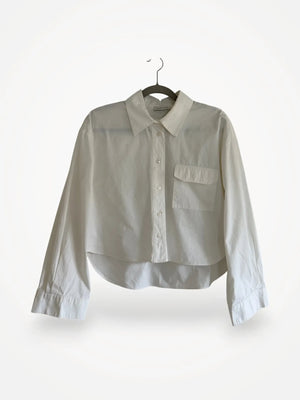 Anine Bing Cropped Cotton-skjorta