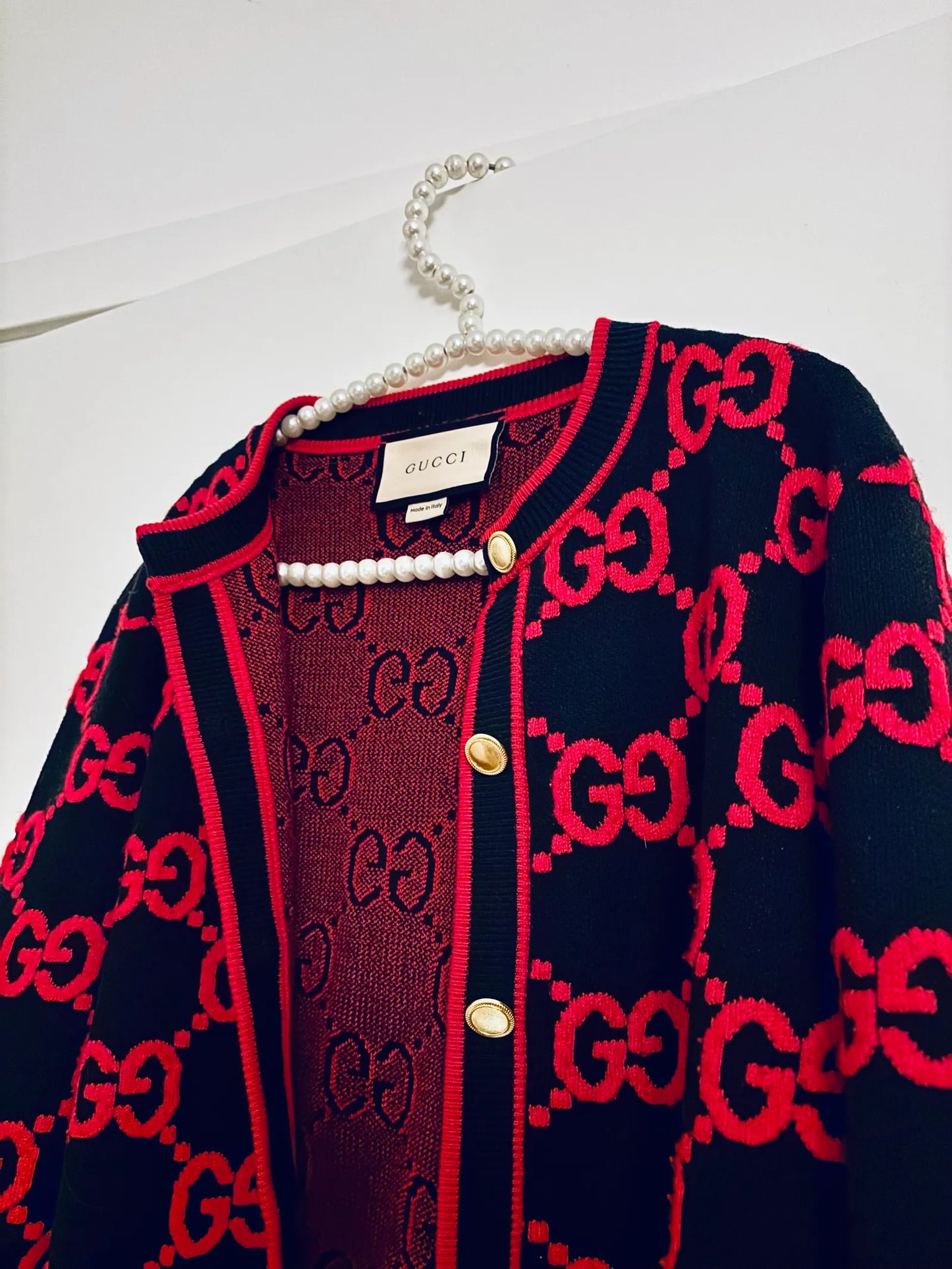 Gucci Women’s Gg Wool Boucle Jacquard Cardigan