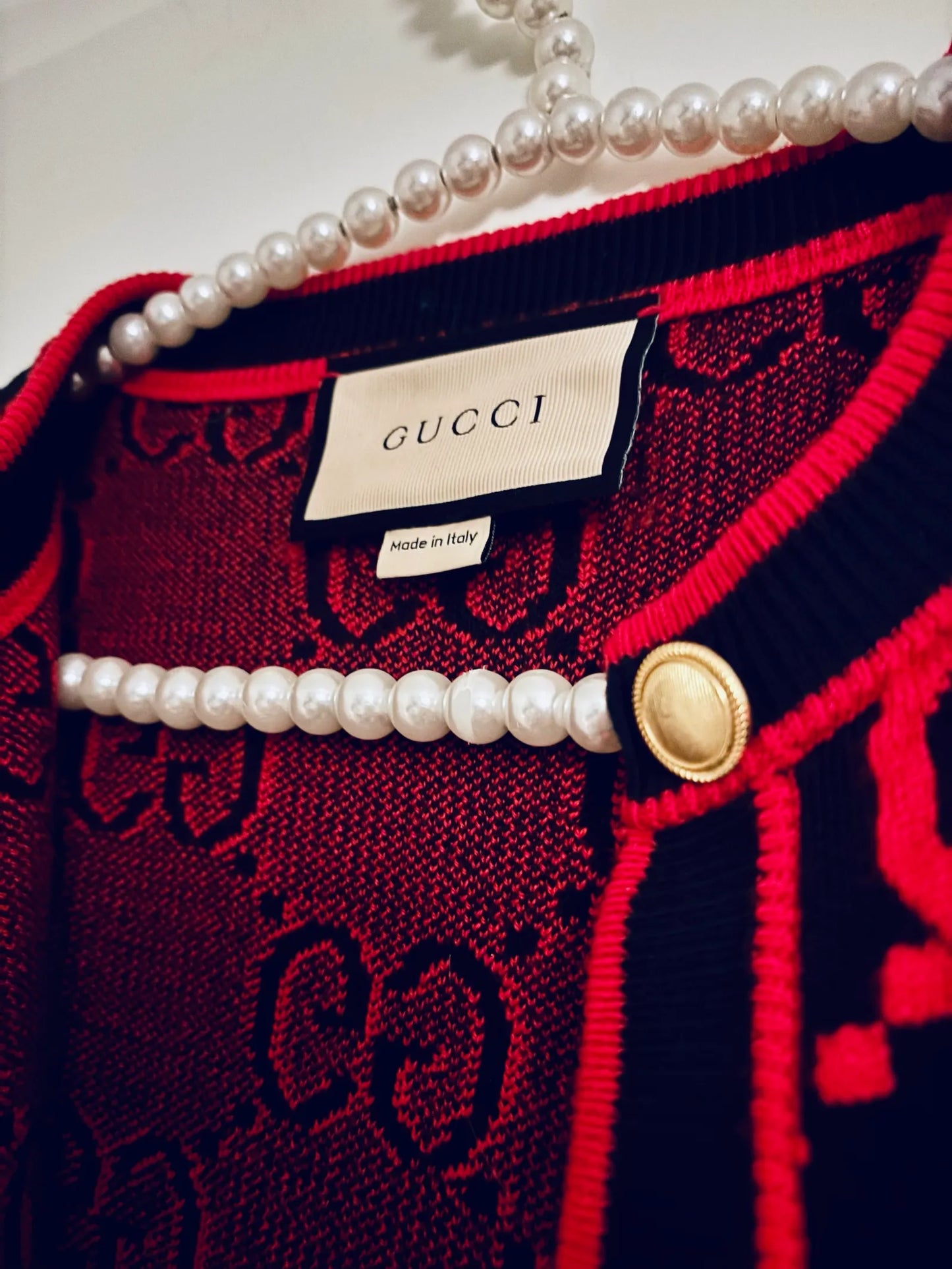 Gucci Women’s Gg Wool Boucle Jacquard Cardigan
