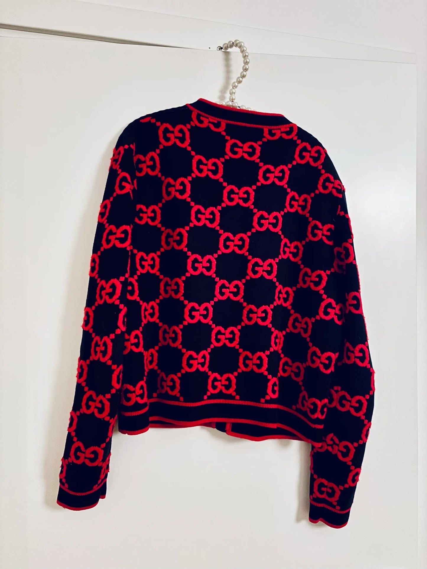 Gucci Women’s Gg Wool Boucle Jacquard Cardigan