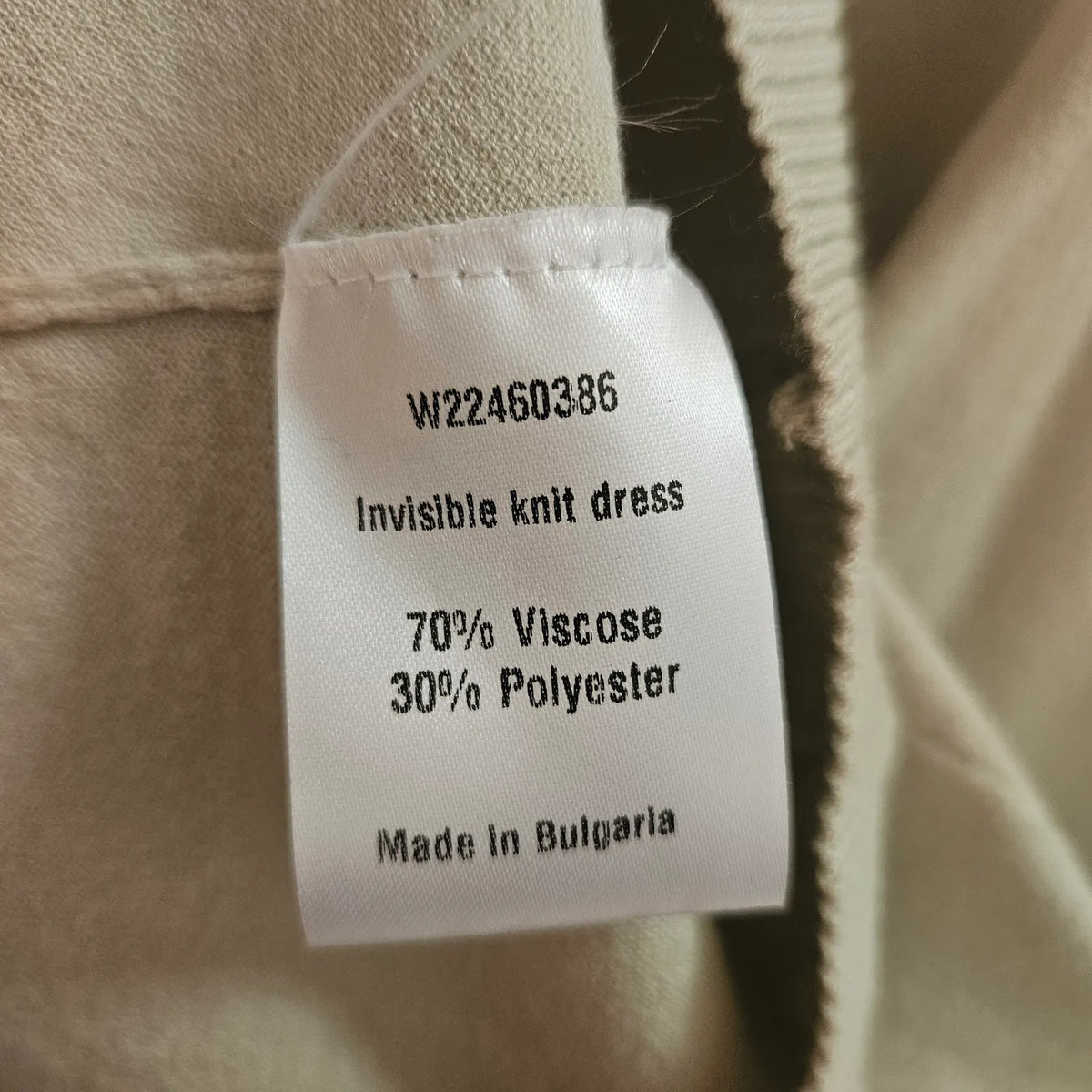 Rabens Saloner Magica Invisible Knit , Clay-klänning NWT