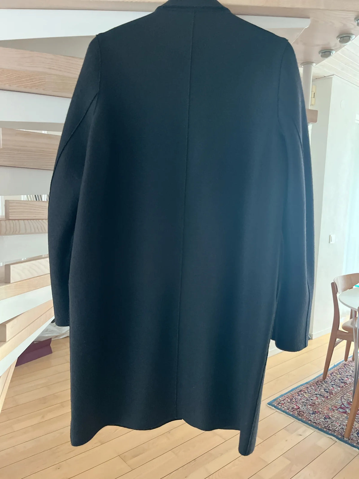 Harris Wharf London Cocoon In Pressed Wool Coat