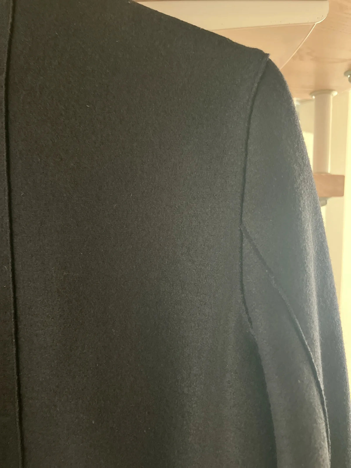 Harris Wharf London Cocoon In Pressed Wool Coat