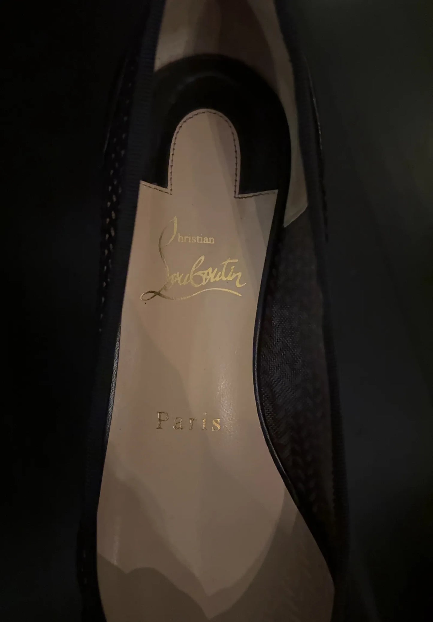 Christian Louboutin-skinnballerinaskor