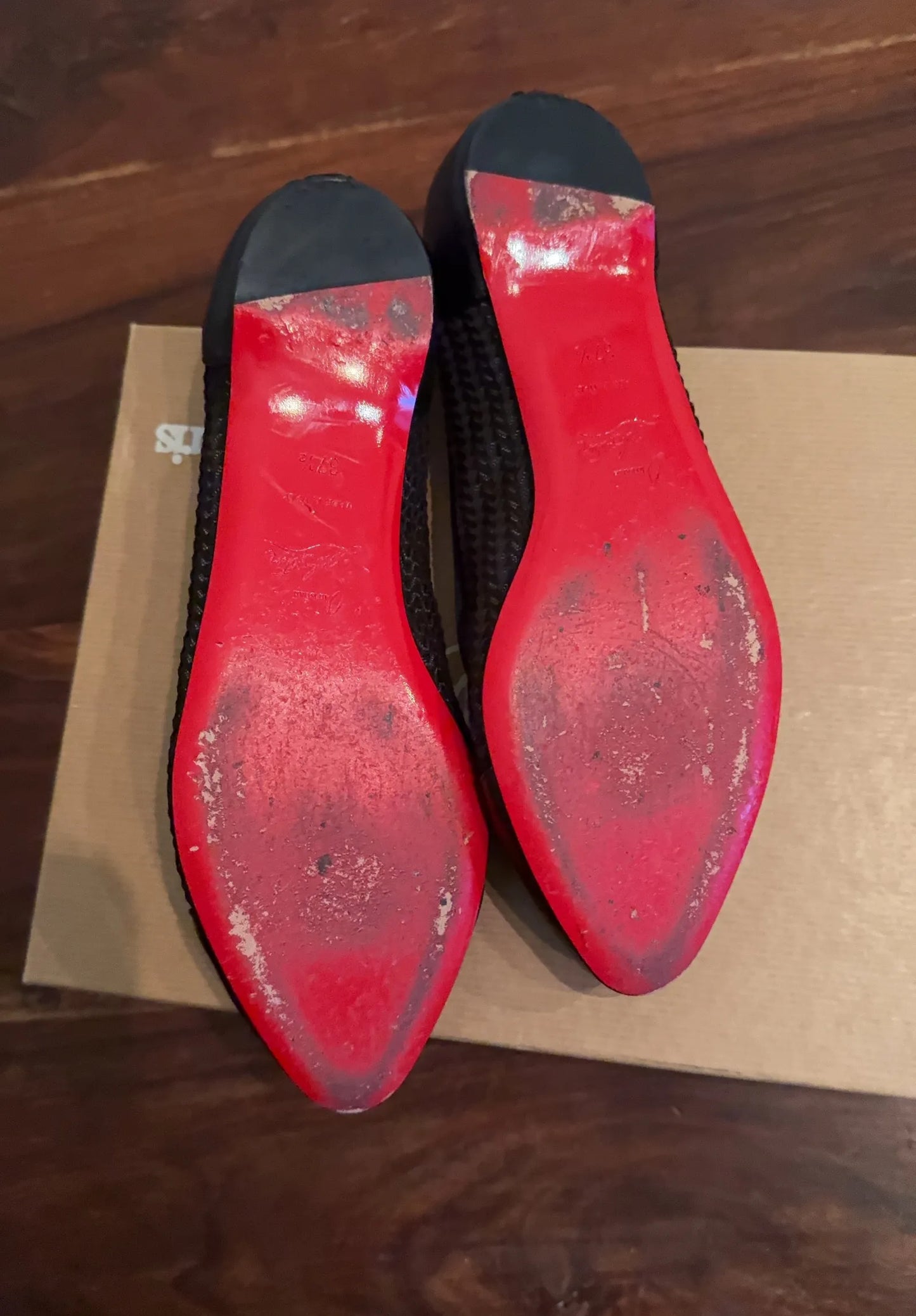 Christian Louboutin-skinnballerinaskor