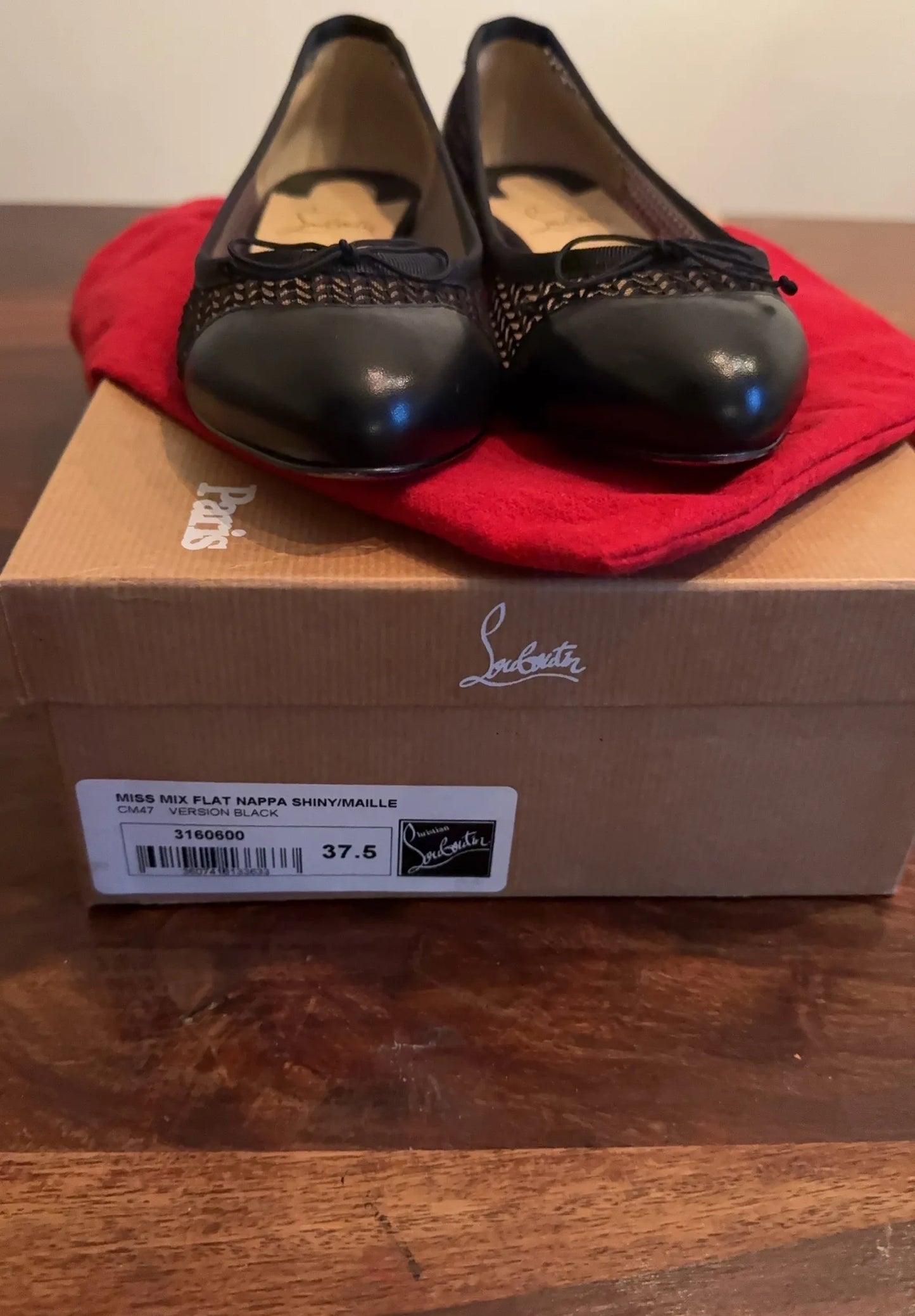 Christian Louboutin-skinnballerinaskor