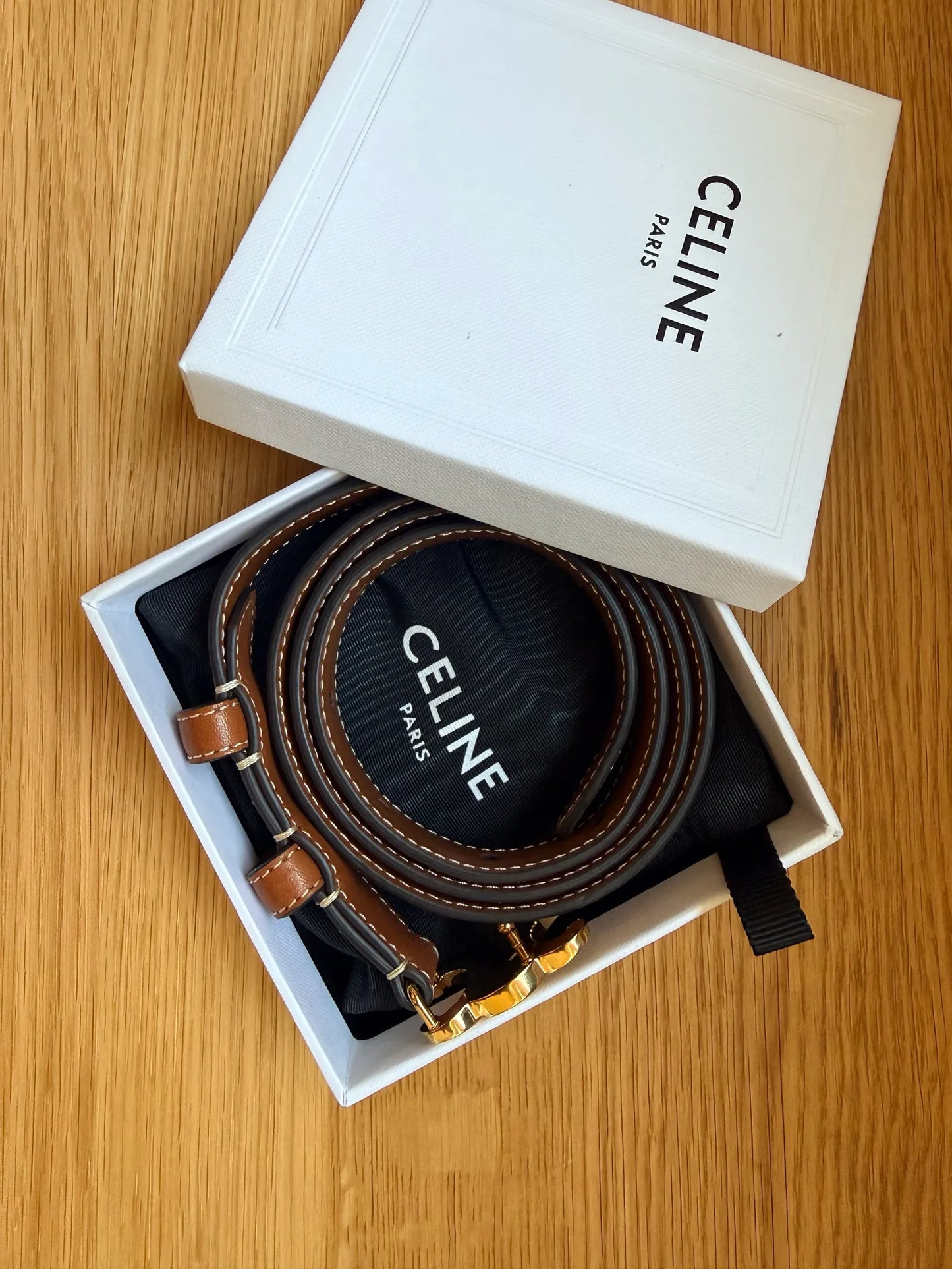 Céline Triomphe 18mm Belt