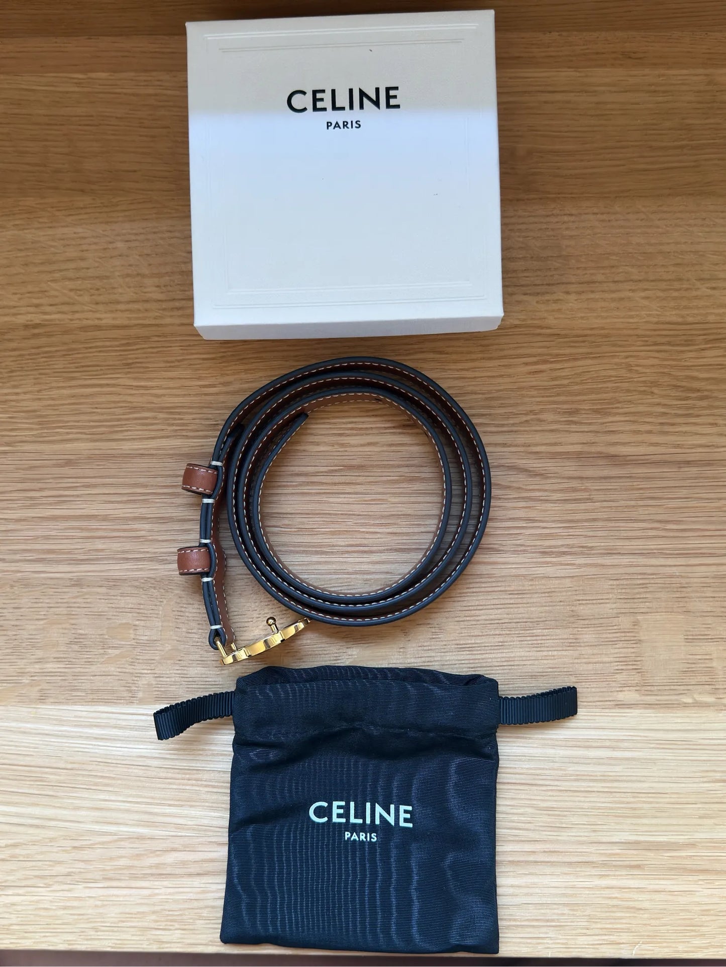 Céline Triomphe 18mm Belt
